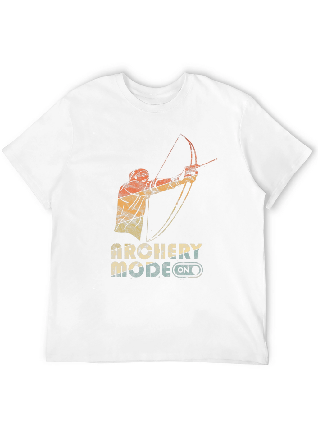 Archery Mode On Graphic Tee - Black Cotton Blend