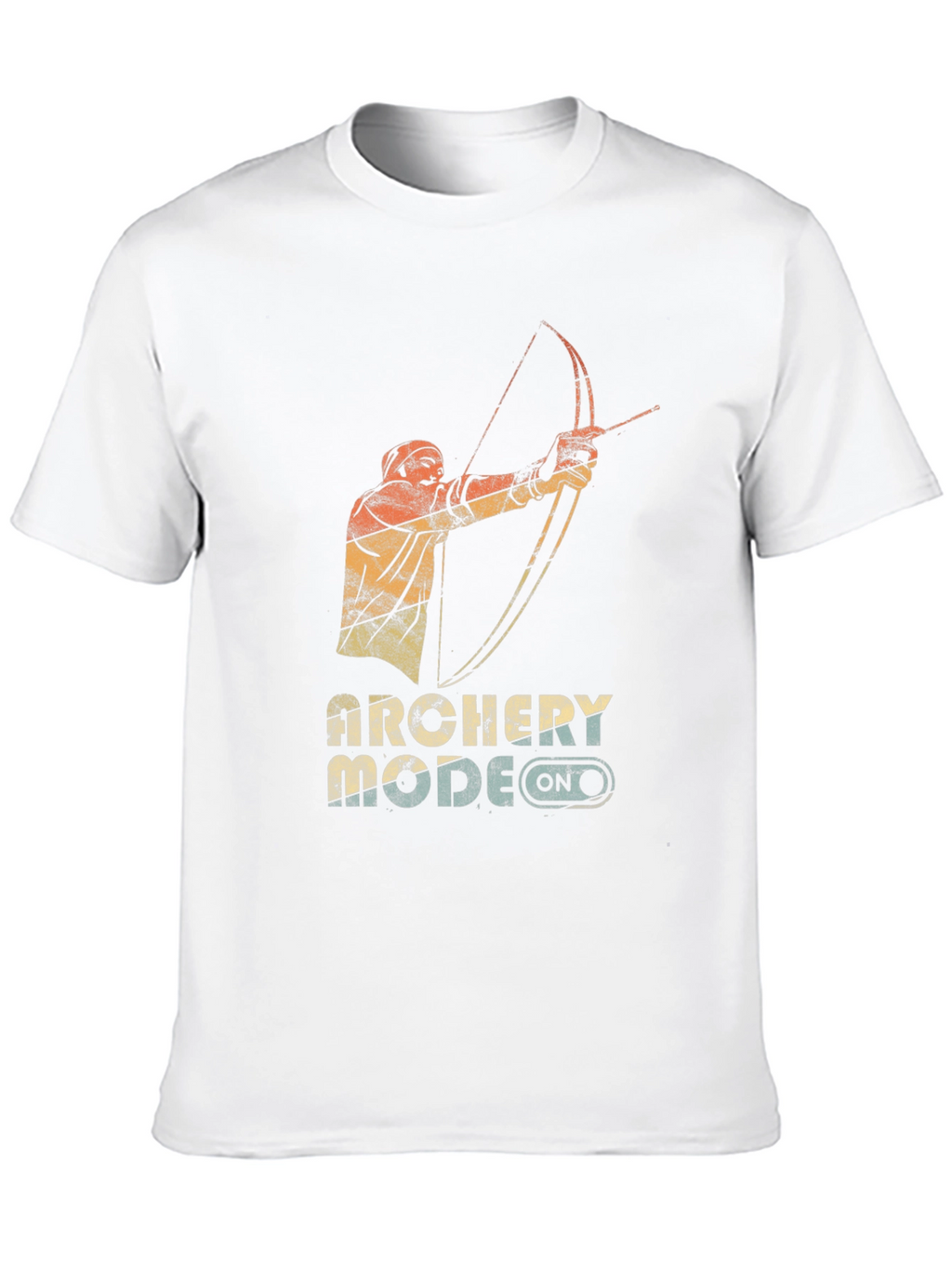 Archery Mode On Graphic Tee - Black Cotton Blend