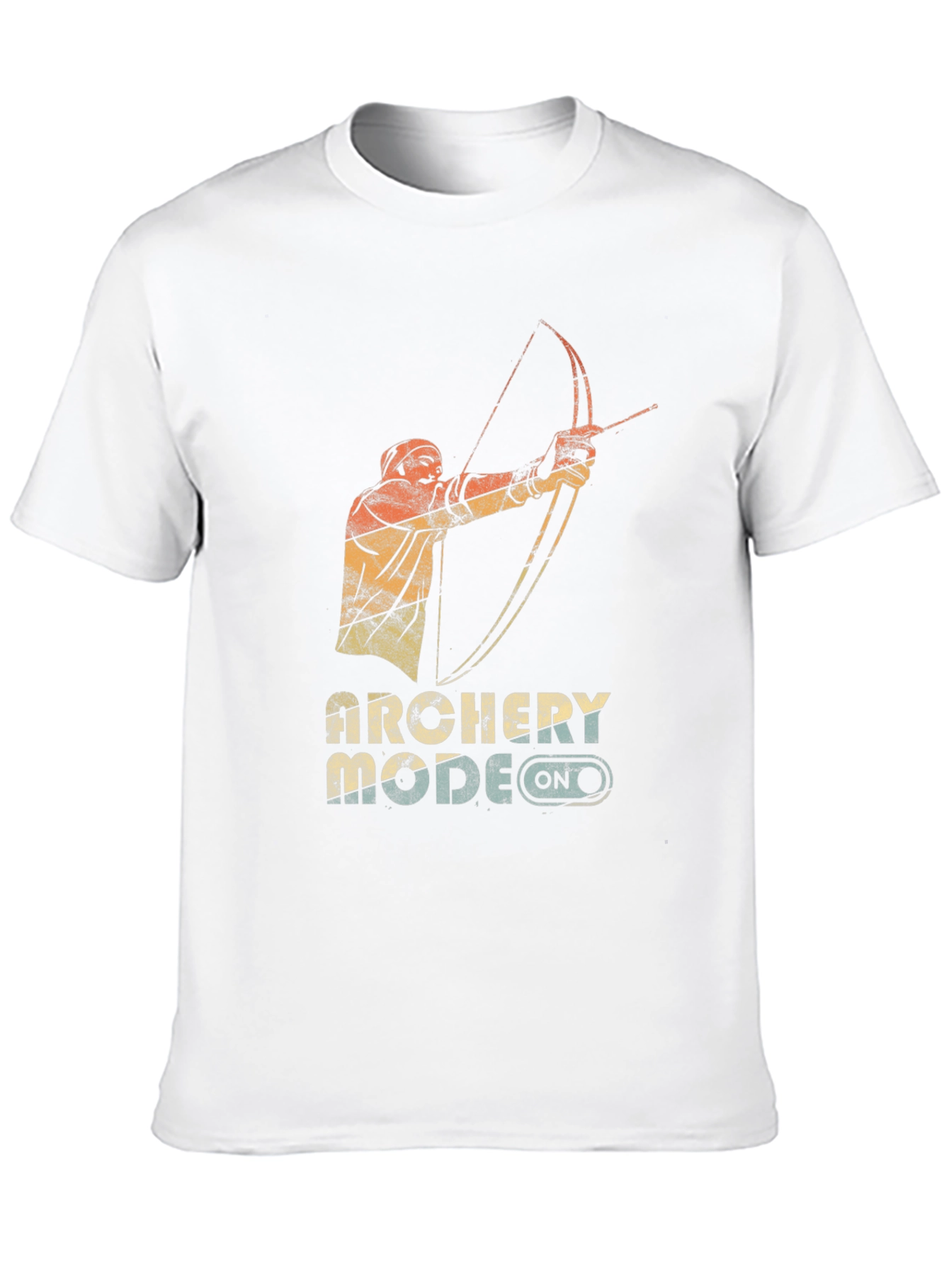 Archery Mode On Graphic Tee - Black Cotton Blend