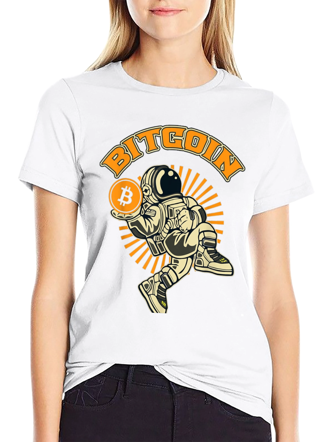 Bitcoin Astronaut T-Shirt - Crypto Fashion
