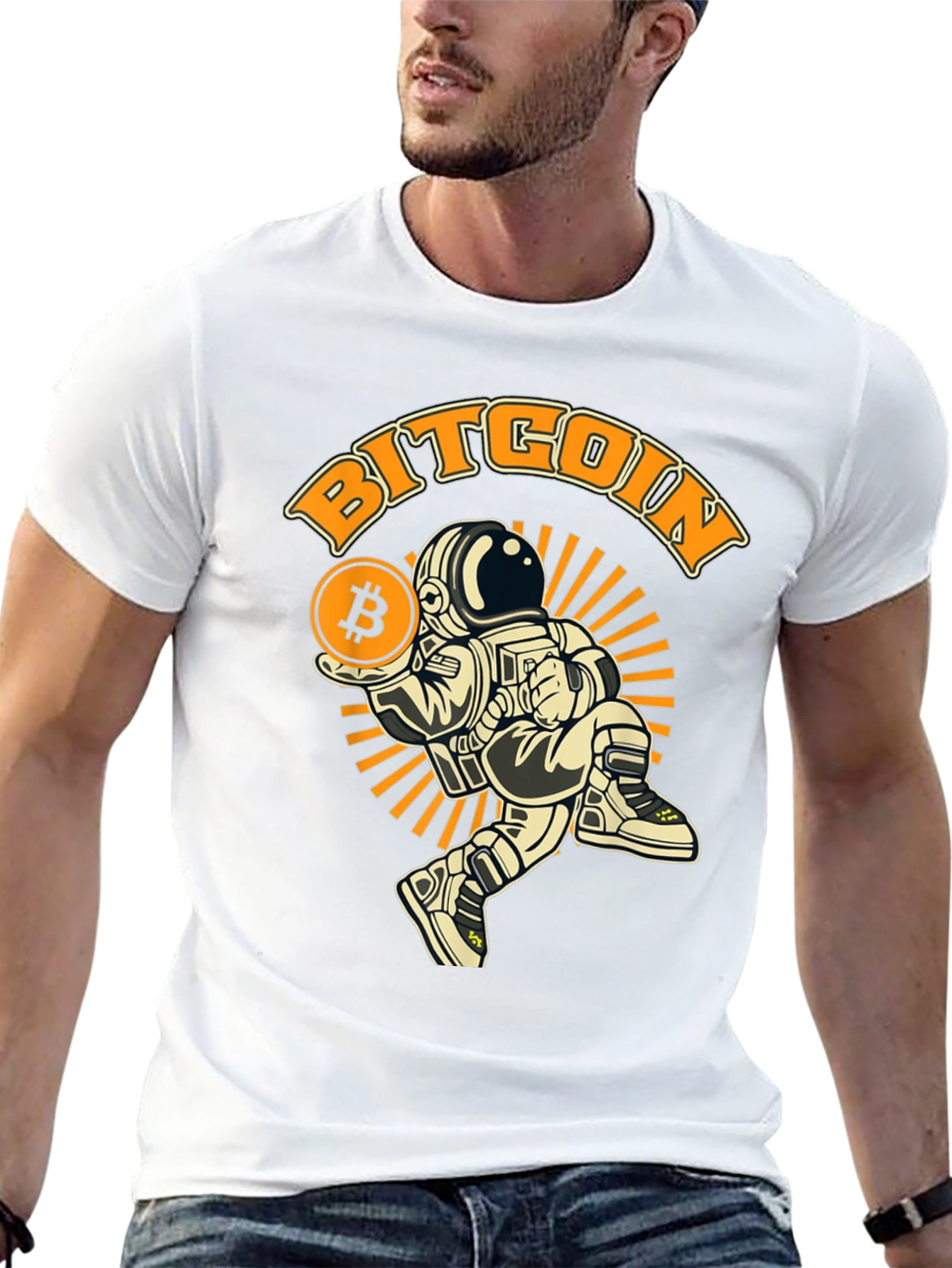 Bitcoin Astronaut T-Shirt - Crypto Fashion