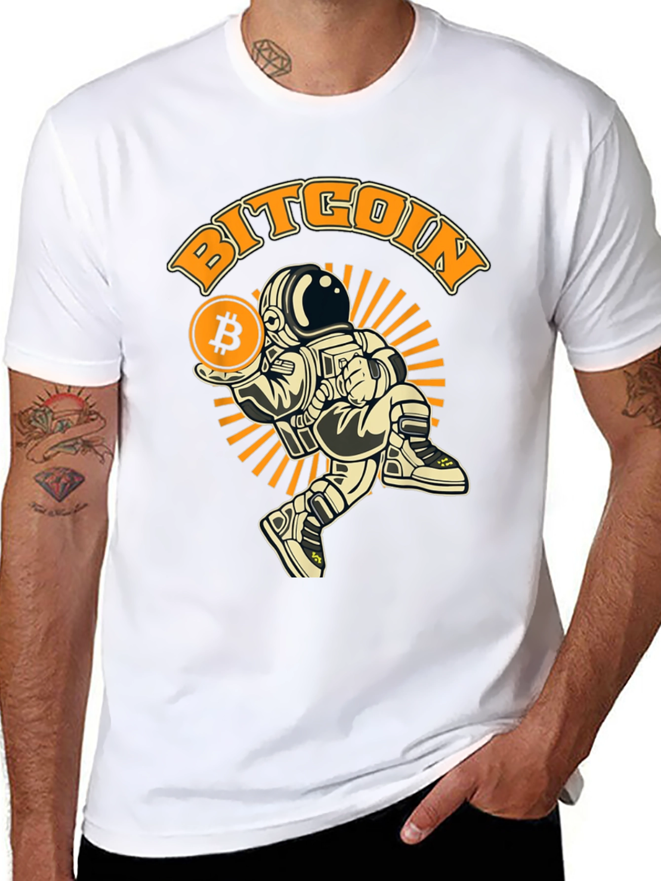 Bitcoin Astronaut T-Shirt - Crypto Fashion