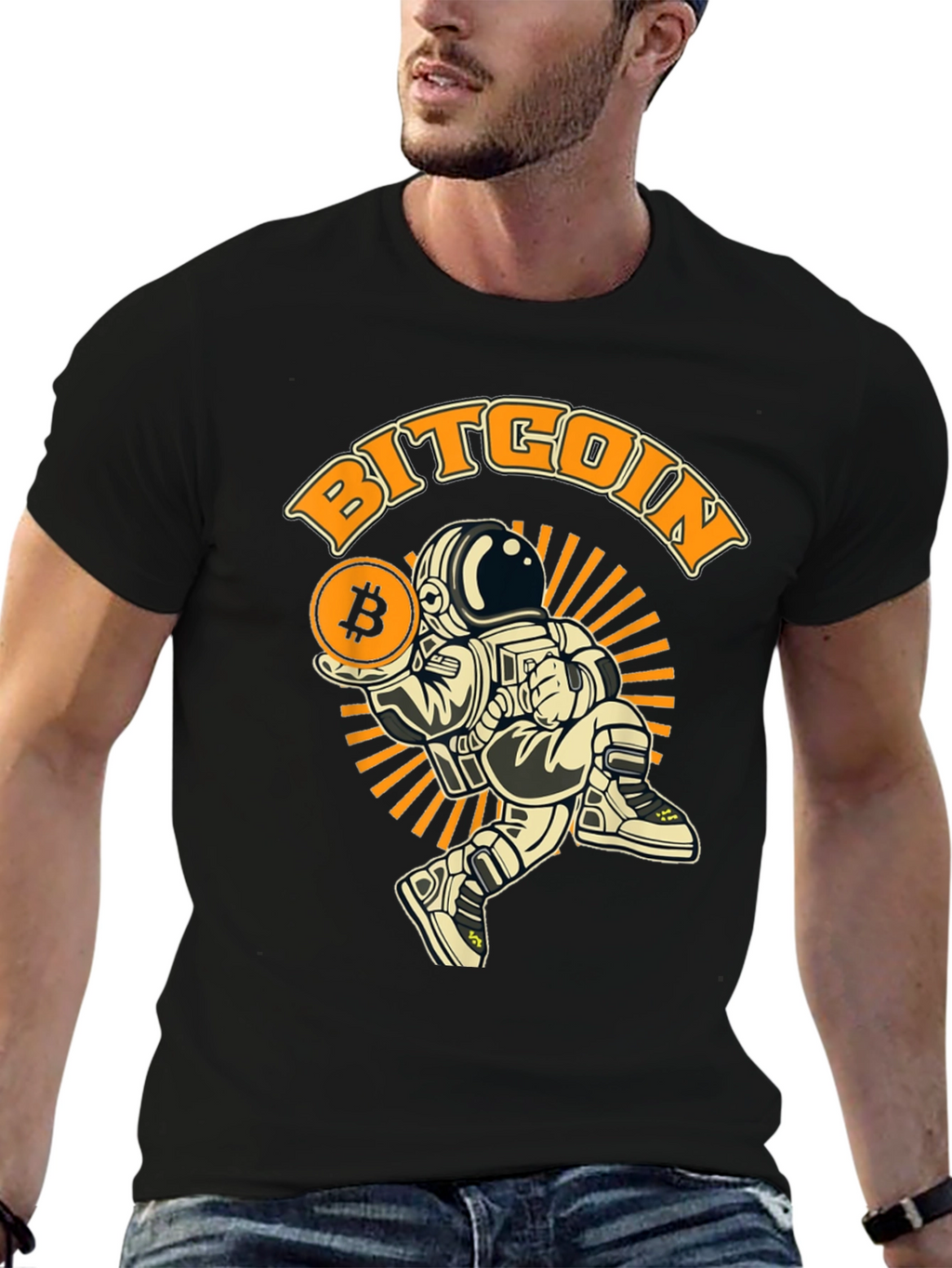 Bitcoin Astronaut T-Shirt - Crypto Fashion