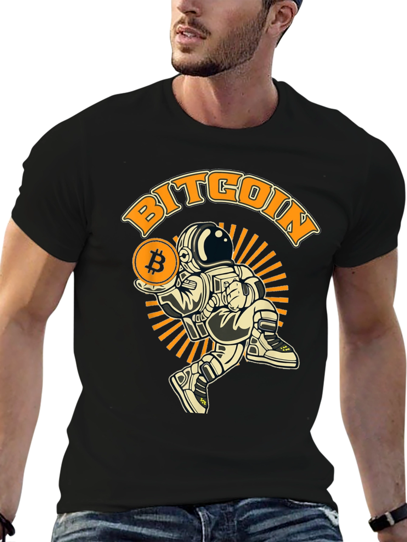 Bitcoin Astronaut T-Shirt - Crypto Fashion