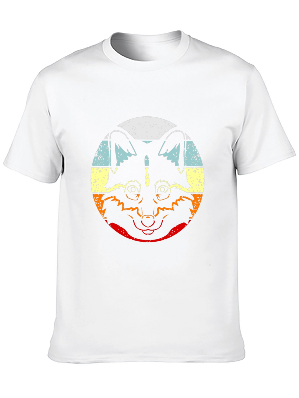 Retro Raccoon Graphic T-Shirt - Crew Neck Black