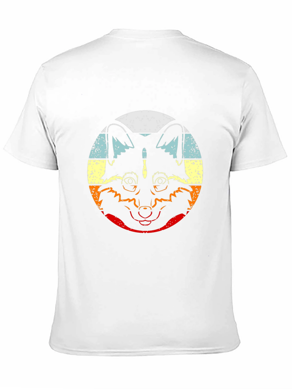 Retro Raccoon Graphic T-Shirt - Crew Neck Black