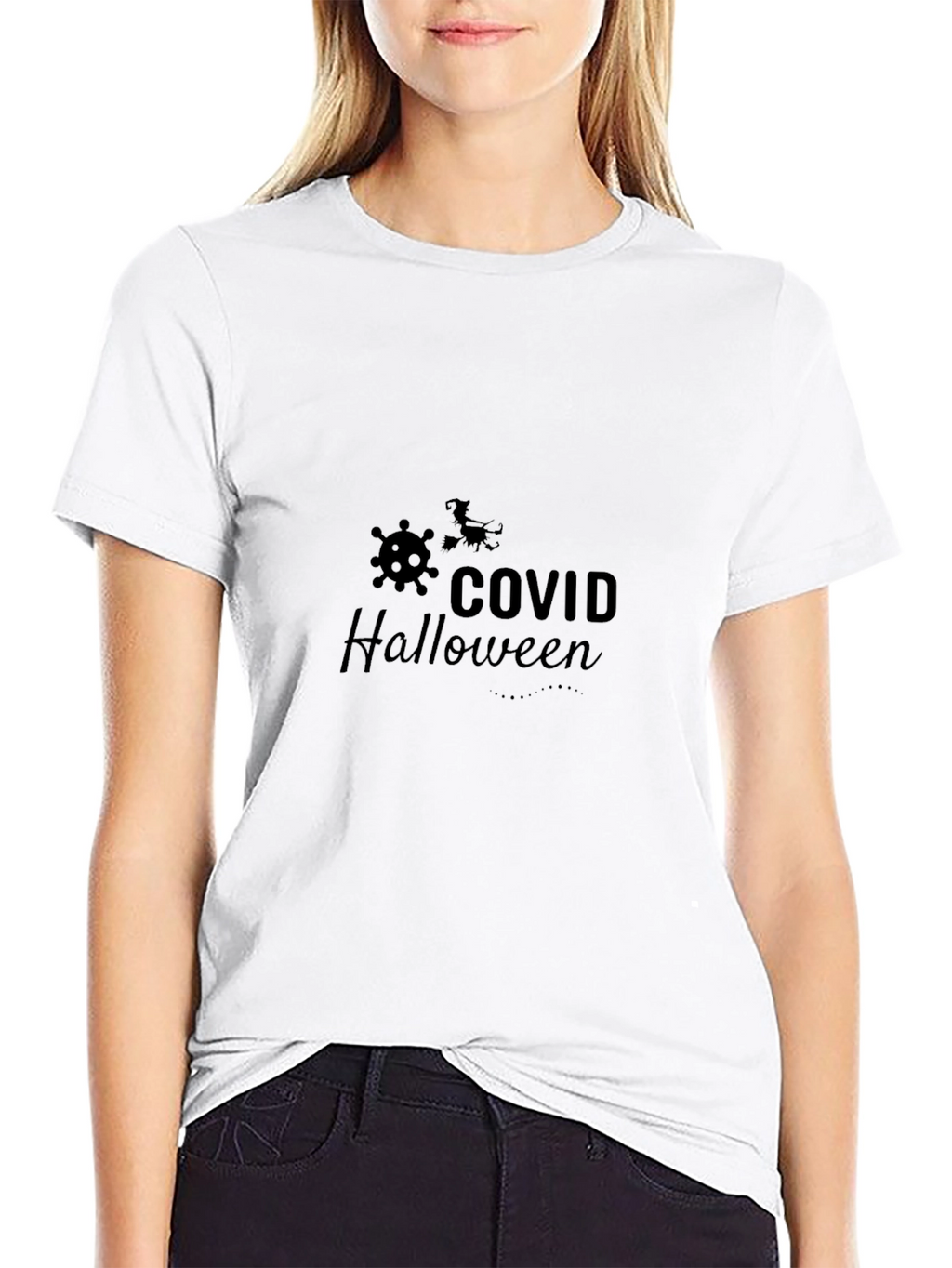 COVID Halloween Black T-Shirt