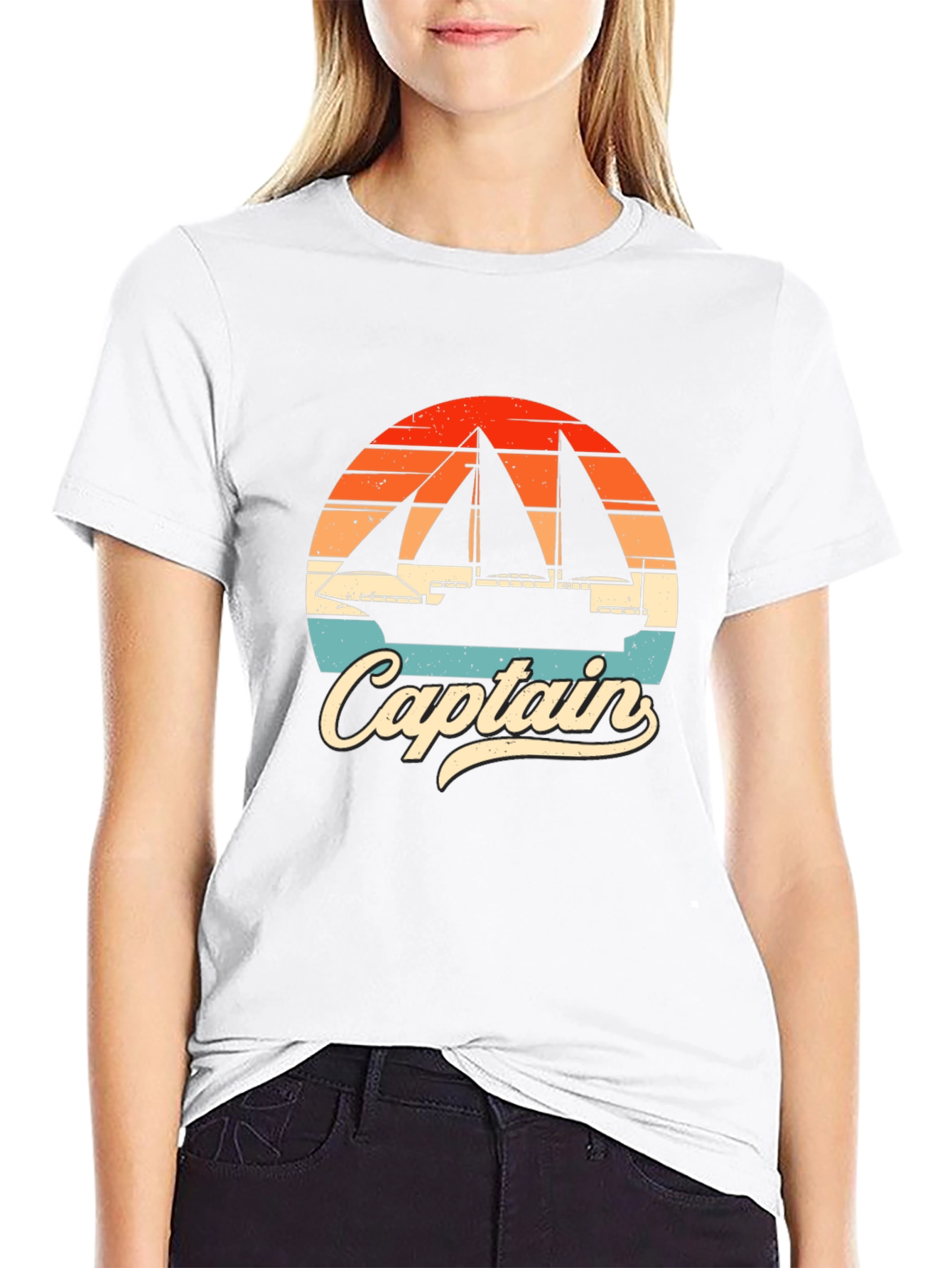 Captain Sailboat Graphic T-Shirt