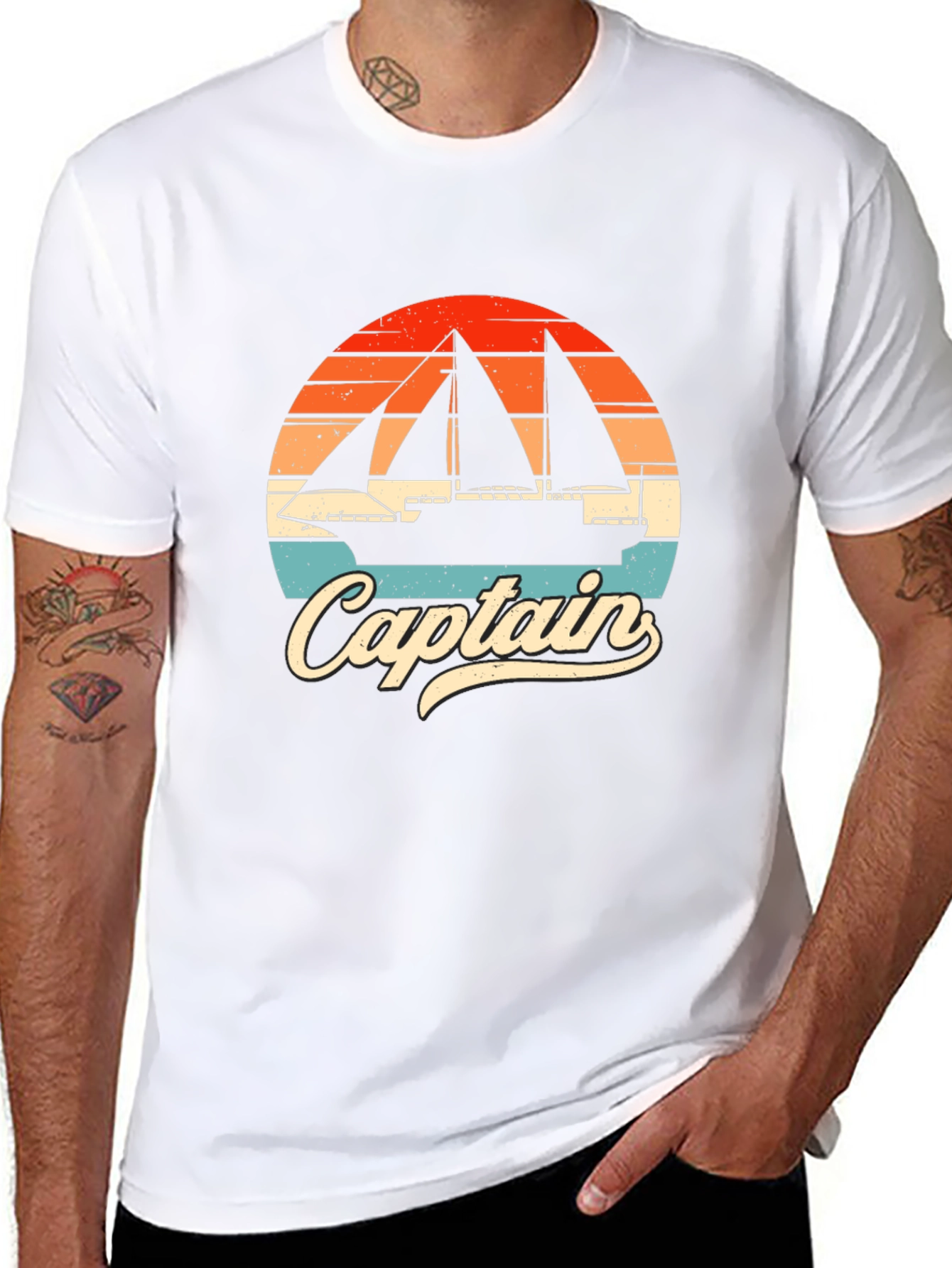 Captain Sailboat Graphic T-Shirt