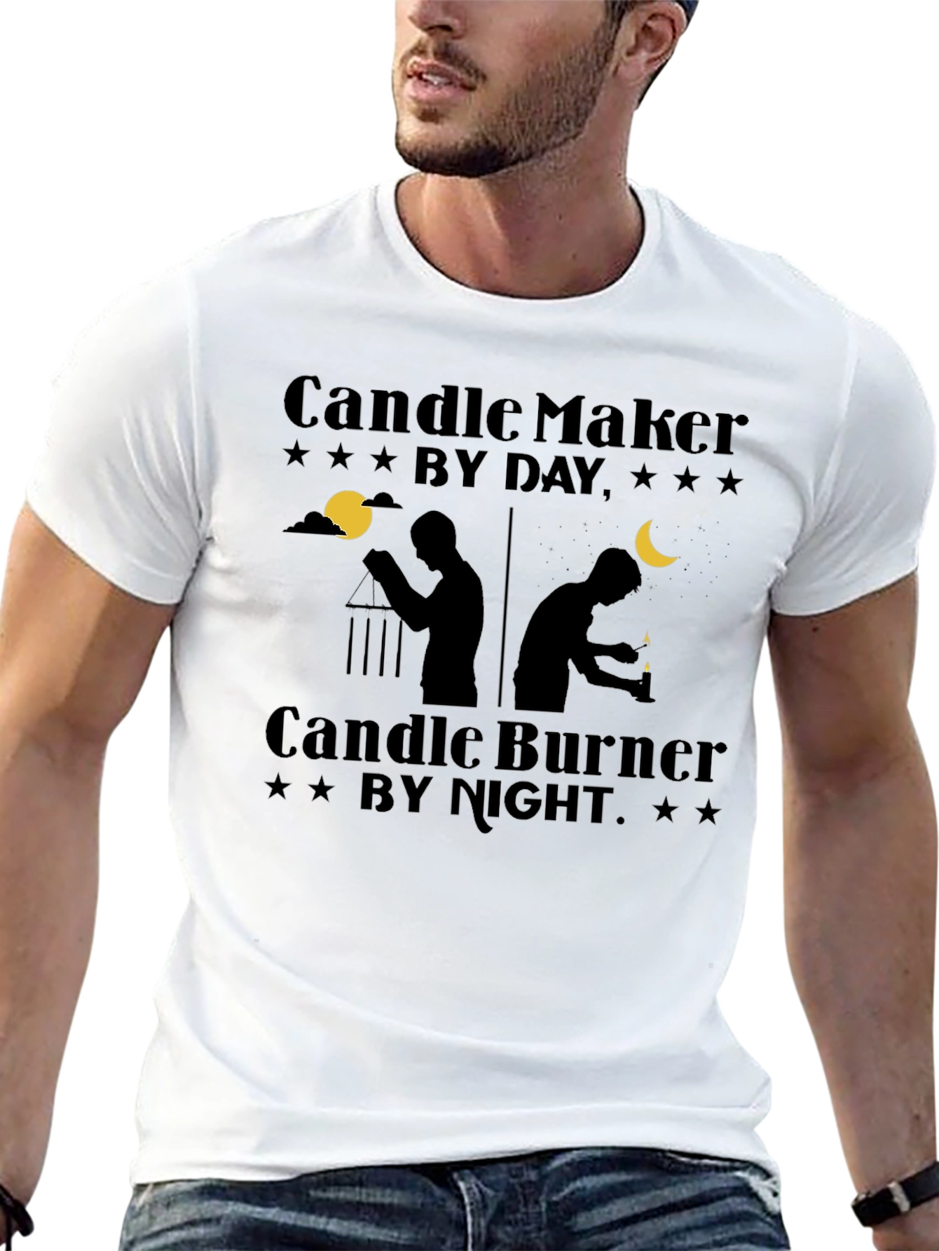 Candle Maker By Day Burner By Night Black T-Shirt