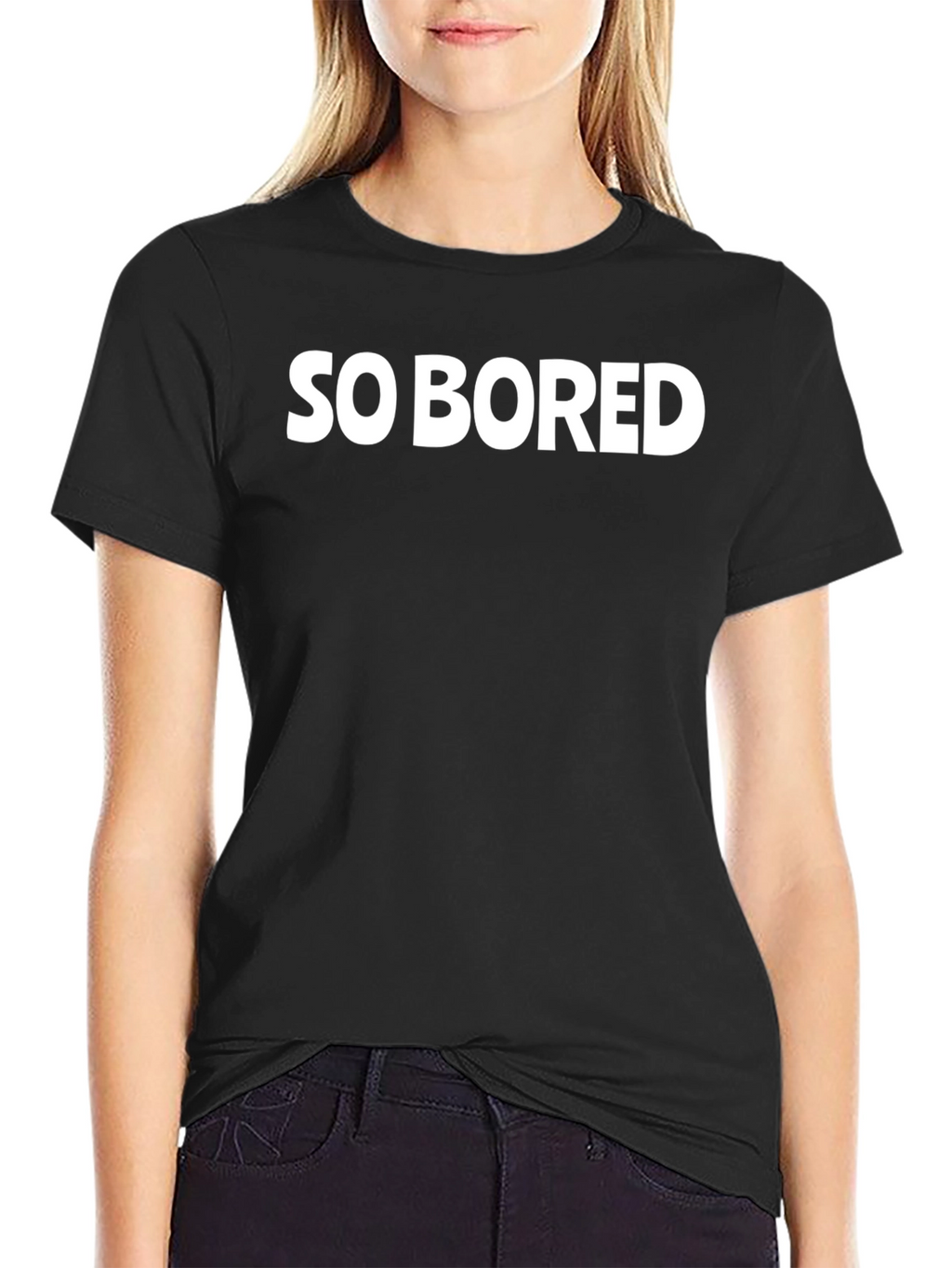 So Bored Black T-Shirt