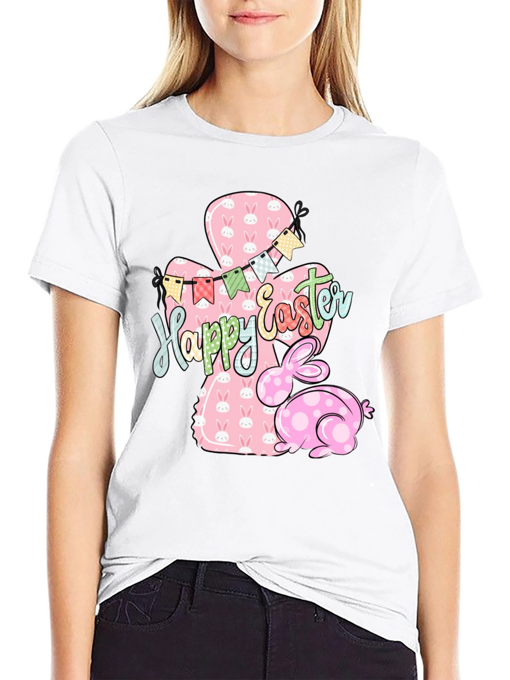 Happy Easter Bunny T-Shirt - Cute Holiday Style