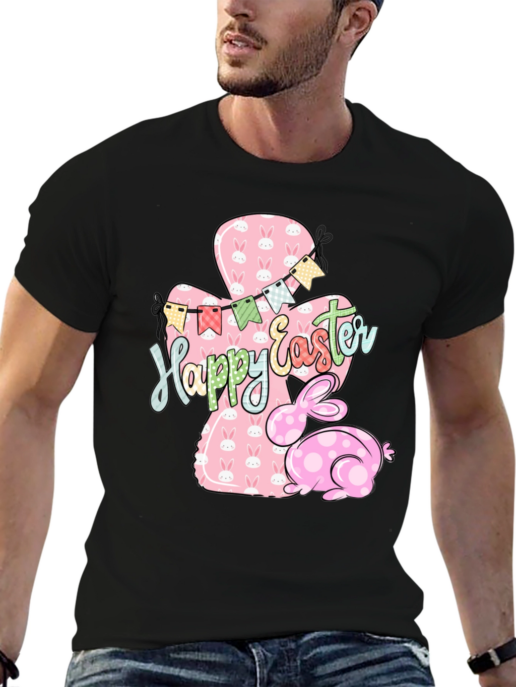 Happy Easter Bunny T-Shirt - Cute Holiday Style
