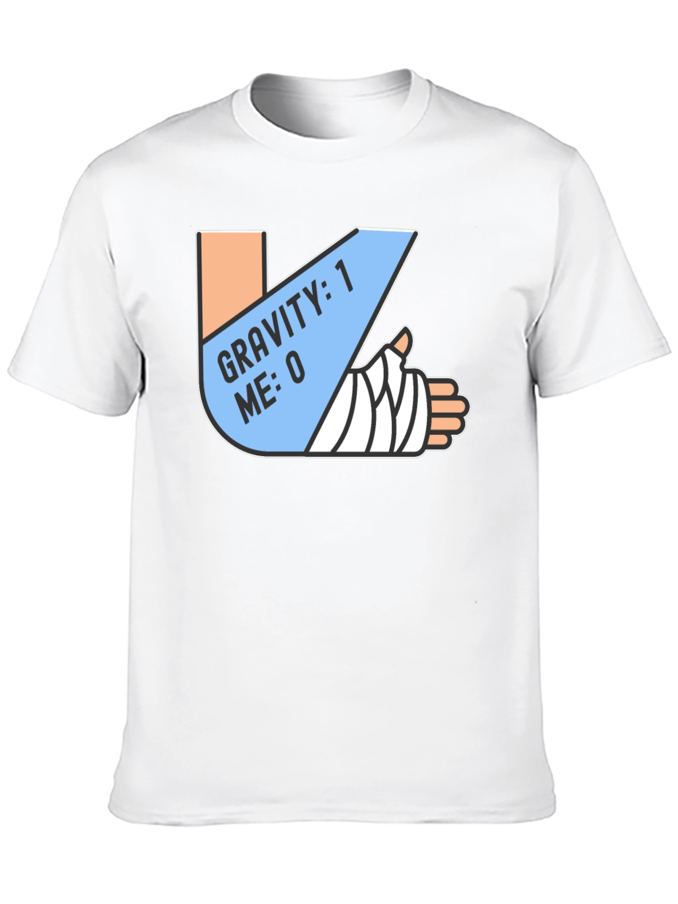 Gravity 1 Me 0 T-Shirt Funny Broken Arm Gift