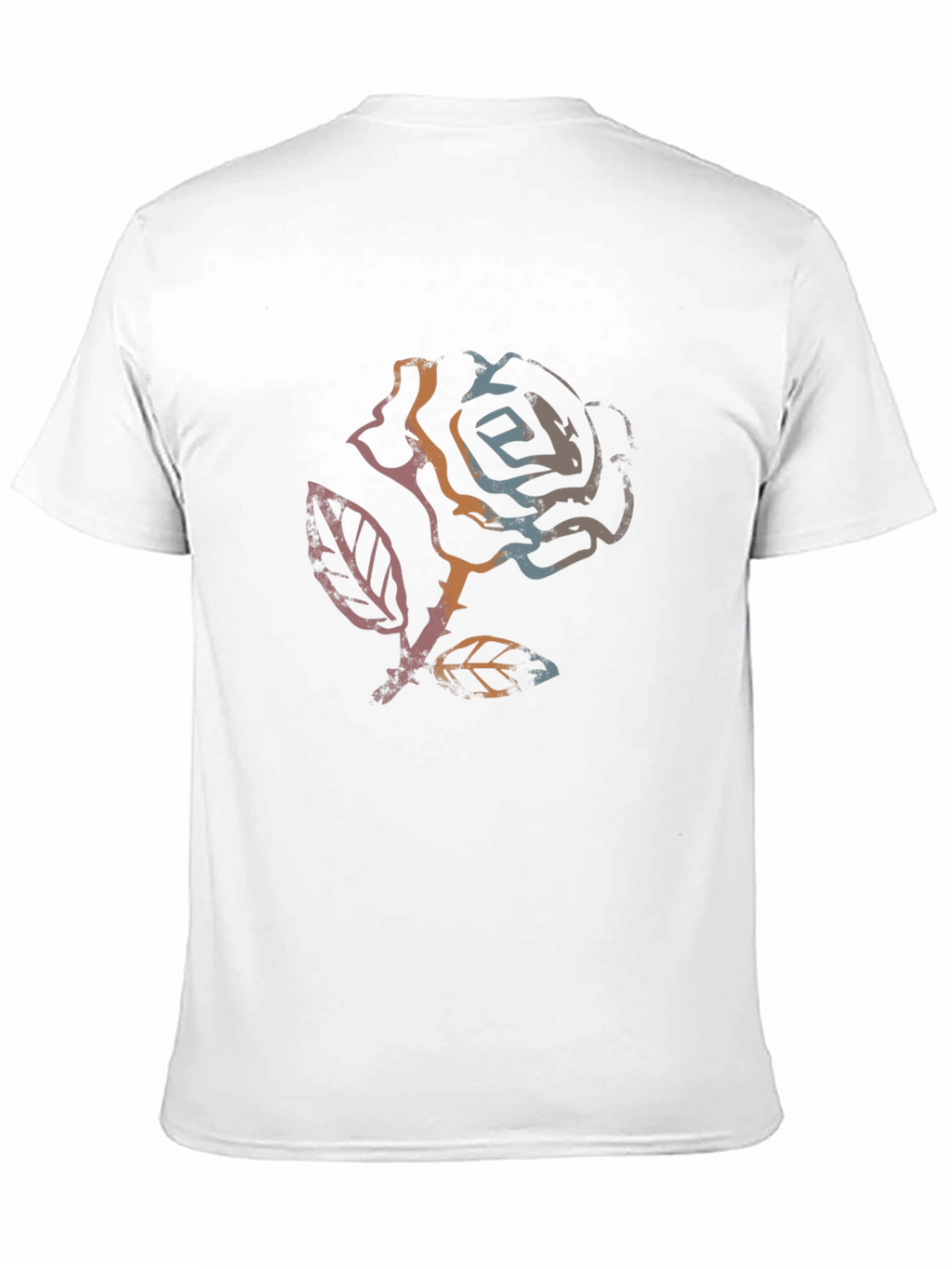 Rose Graphic Black T-Shirt - Stylish Casual Wear