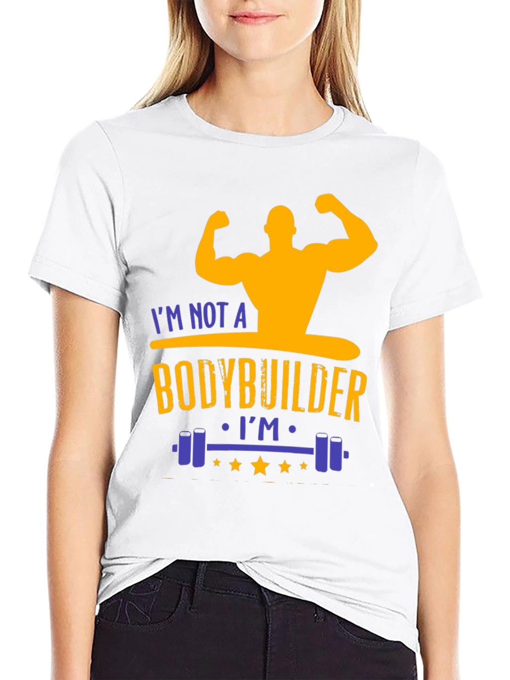 Funny Gym T-Shirt: Not a Bodybuilder Workout Tee
