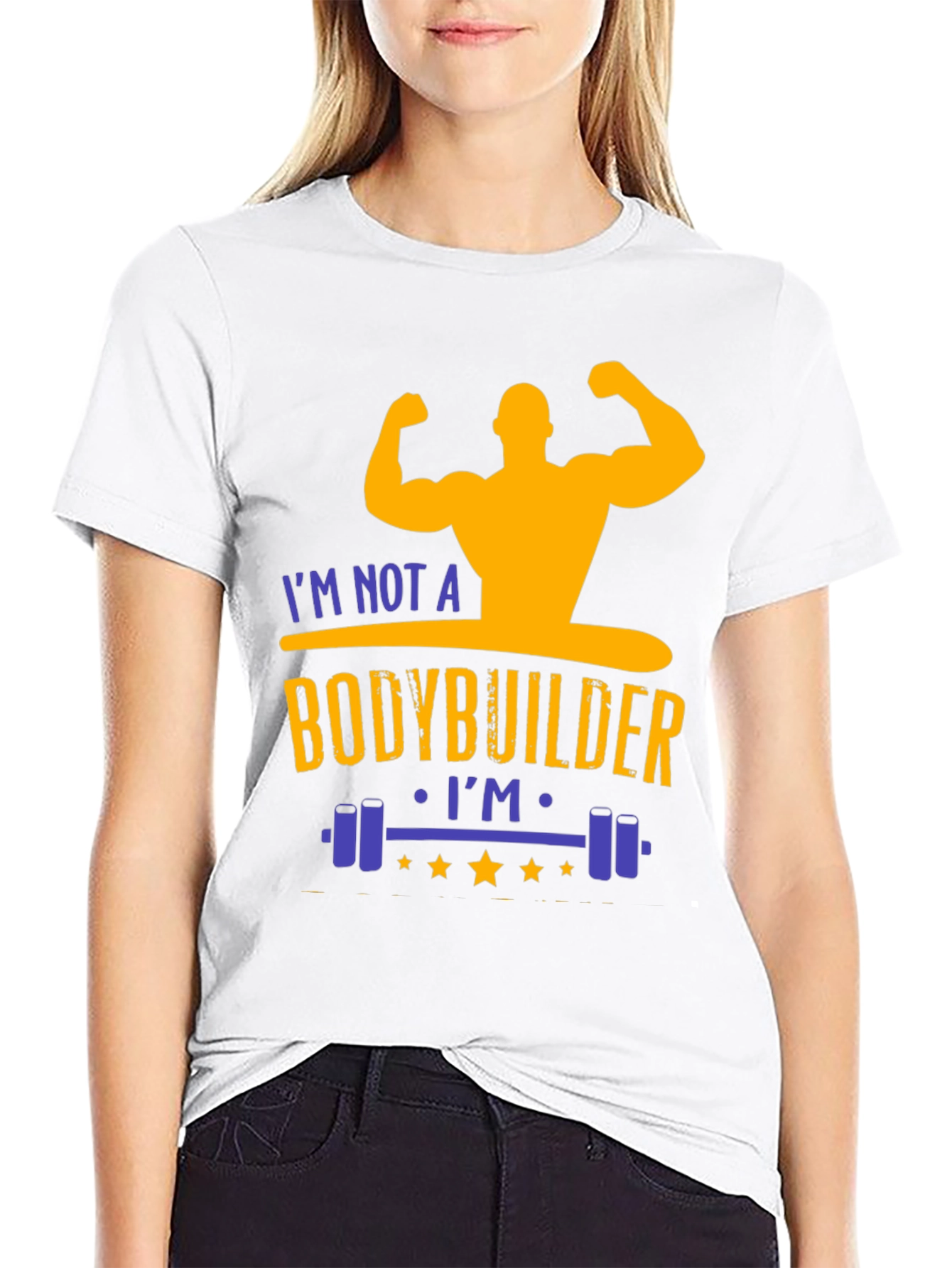 Funny Gym T-Shirt: Not a Bodybuilder Workout Tee