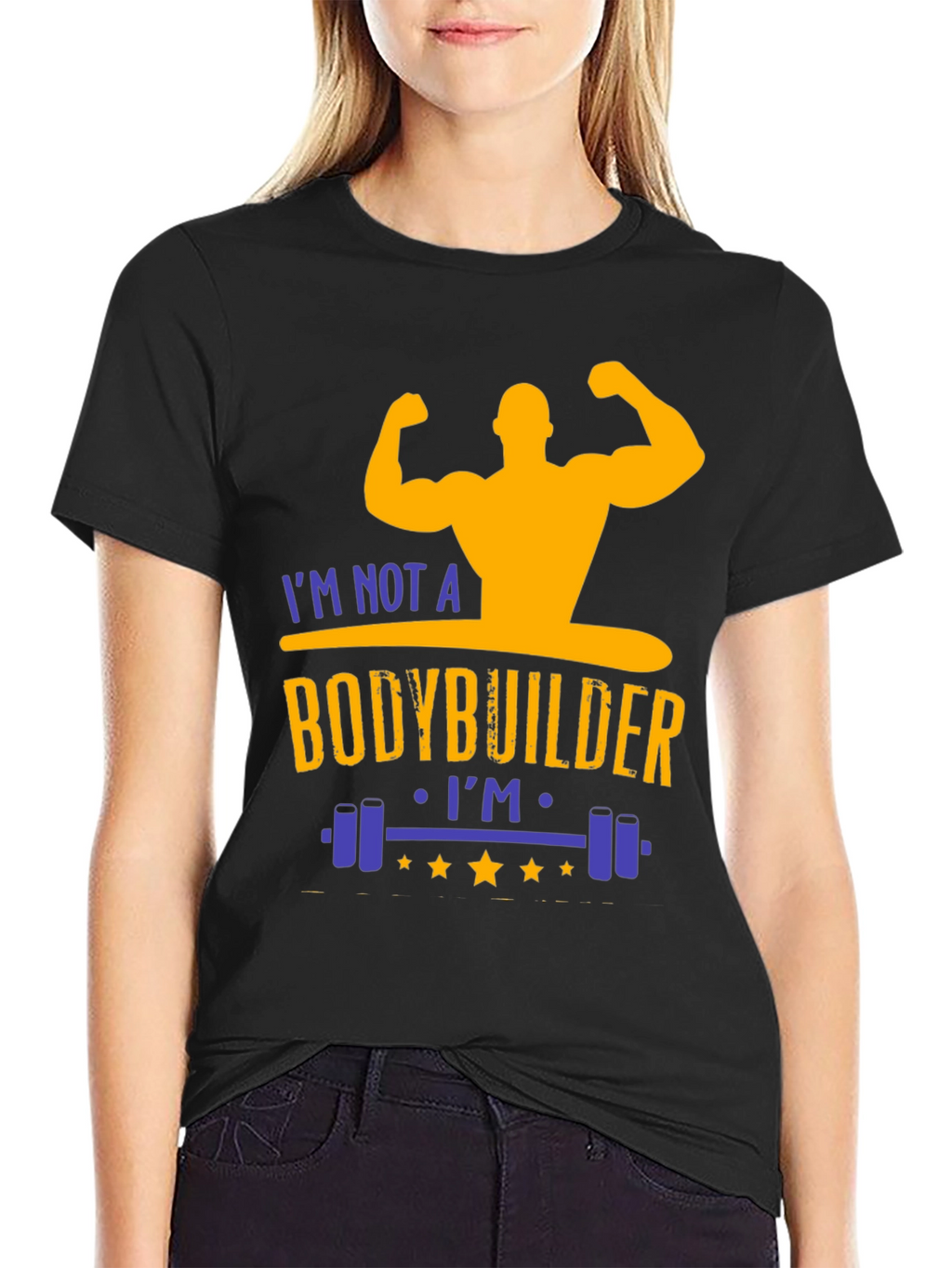 Funny Gym T-Shirt: Not a Bodybuilder Workout Tee