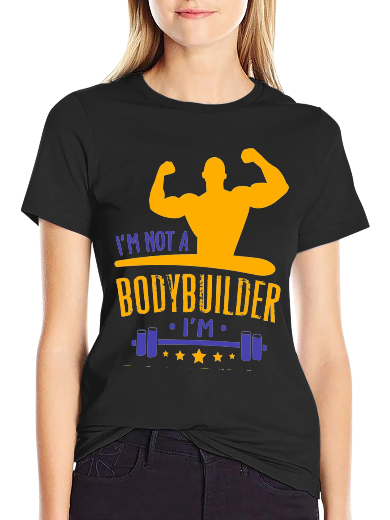 Funny Gym T-Shirt: Not a Bodybuilder Workout Tee