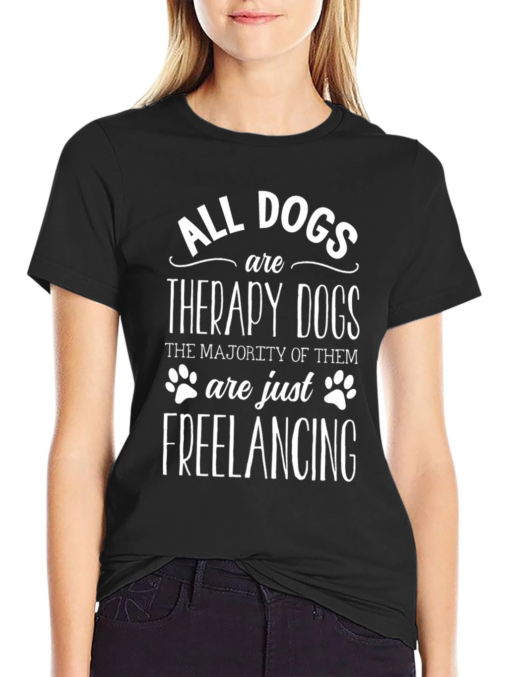 All Dogs Are Therapy Dogs Graphic Tee