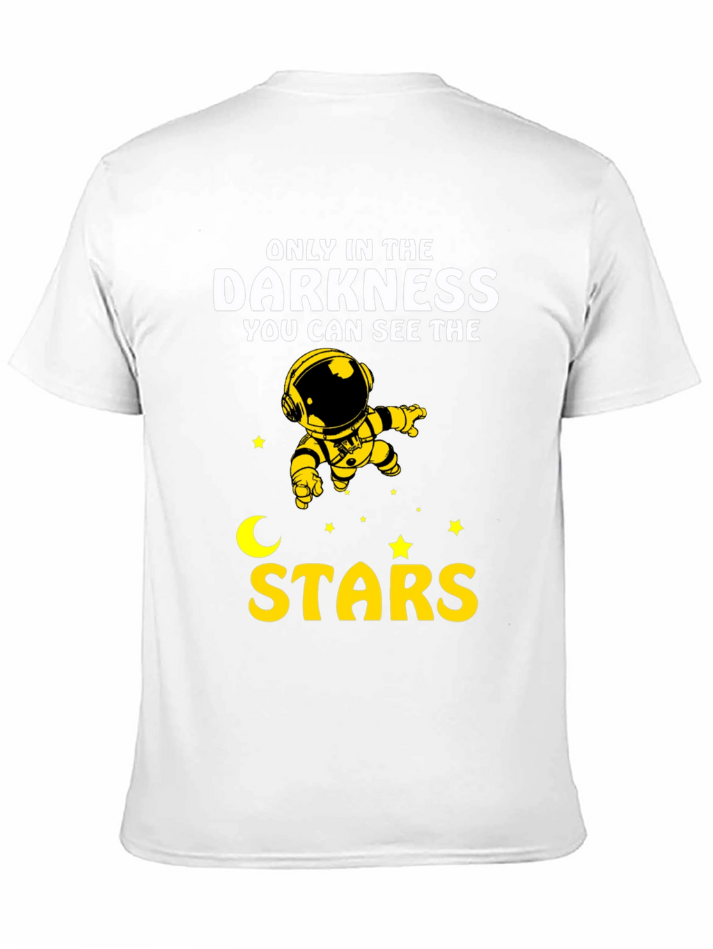 Darkness Stars Graphic T-Shirt - Astronaut Design
