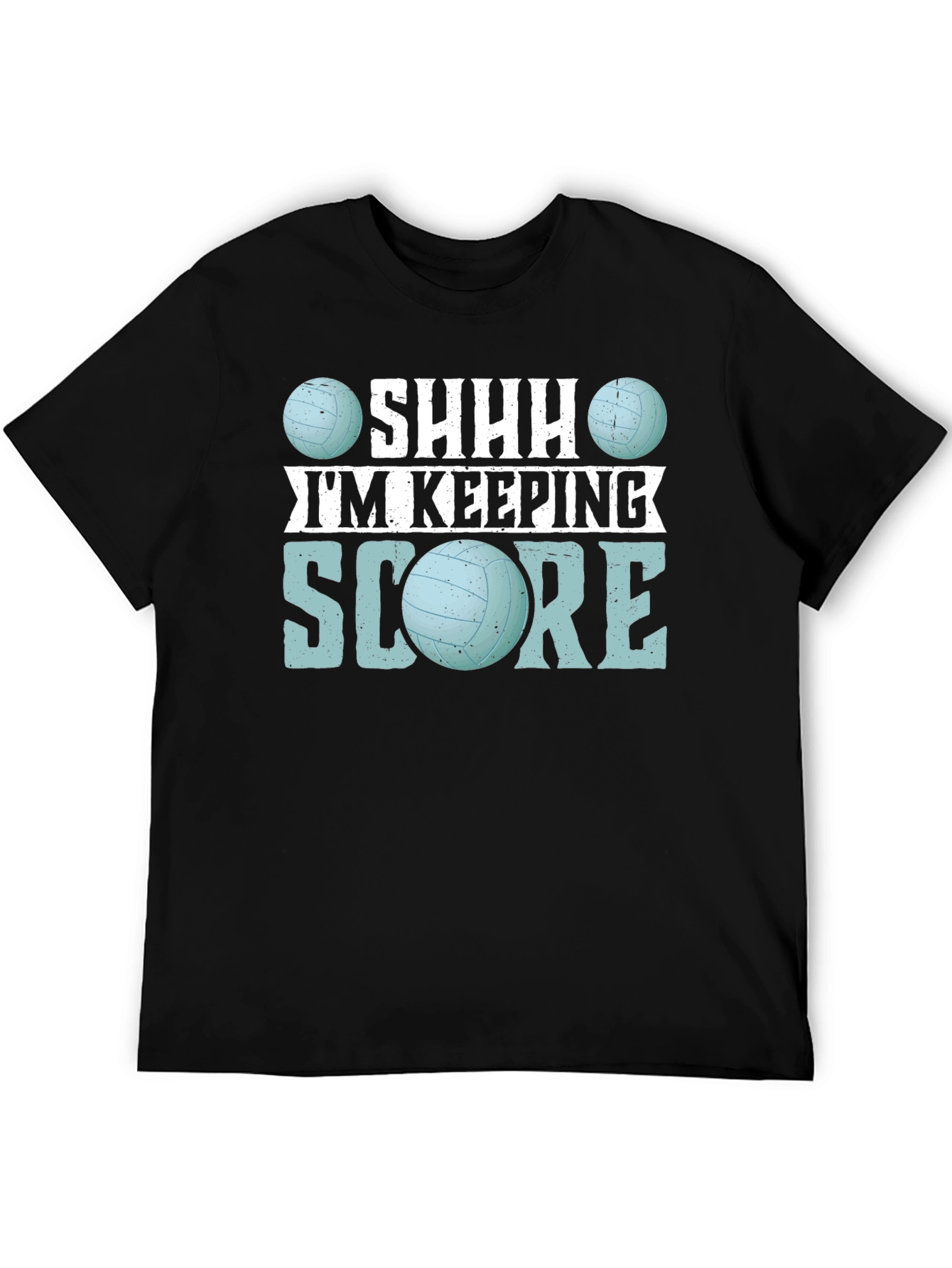 Shhh Im Keeping Score Volleyball Graphic Tee