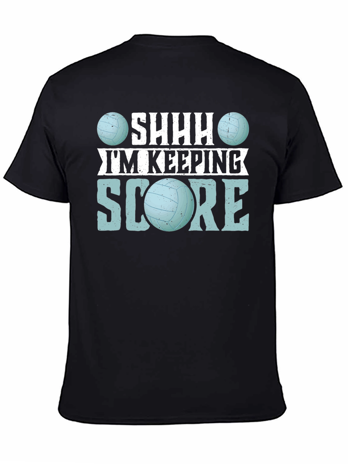 Shhh Im Keeping Score Volleyball Graphic Tee