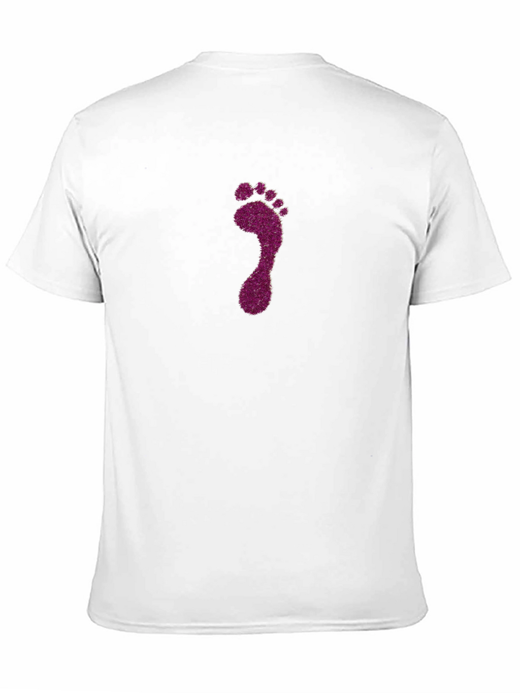 Glitter Footprint Graphic Tee - Black