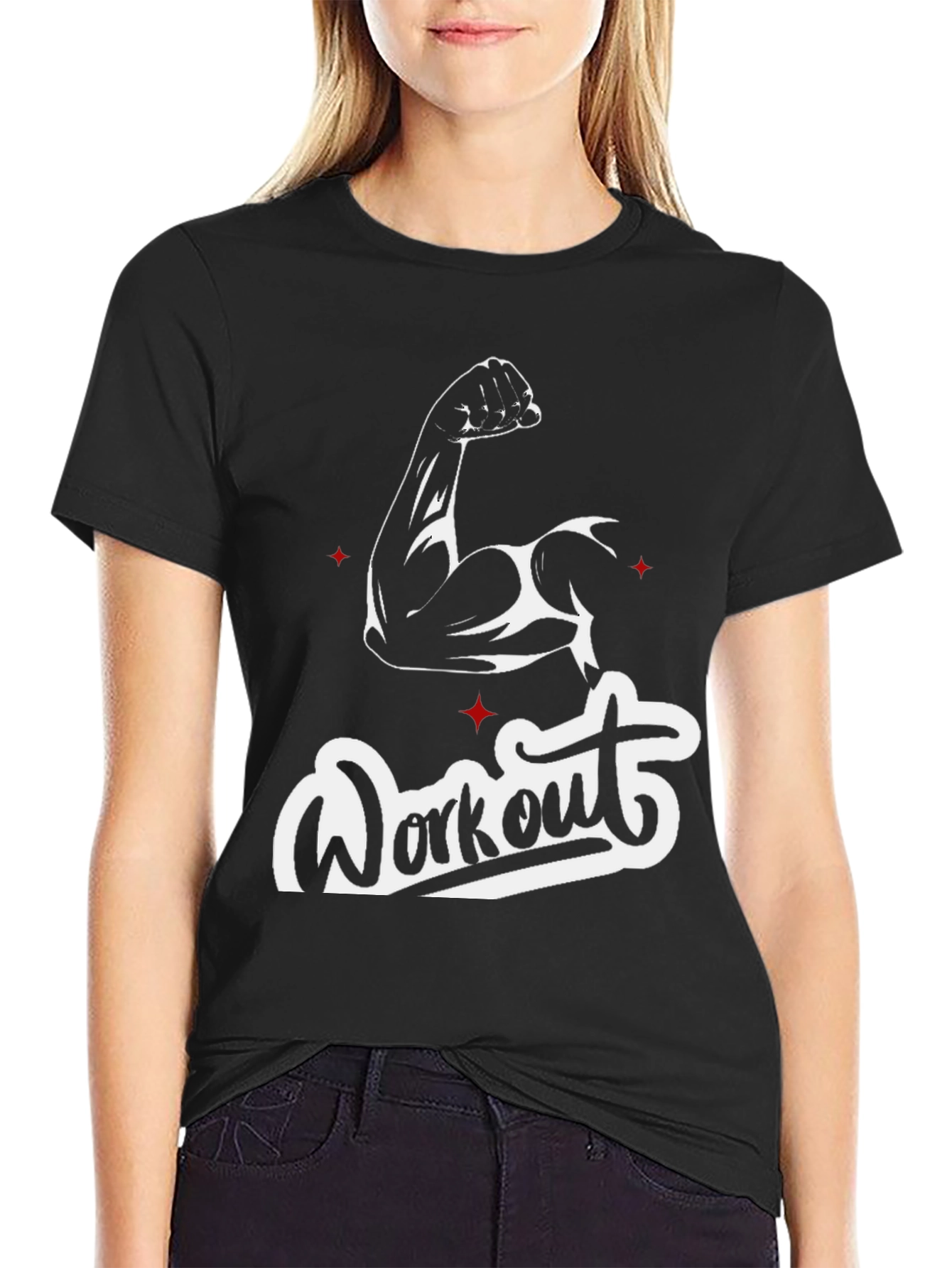 Workout Graphic Tee - Muscle Power Shirt