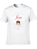 Anatomy of a Nurse Black Graphic Tee