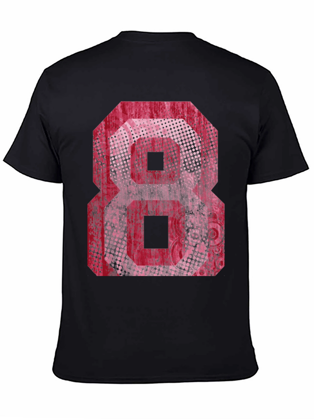 Graphic Tee - Red Number 8 Design