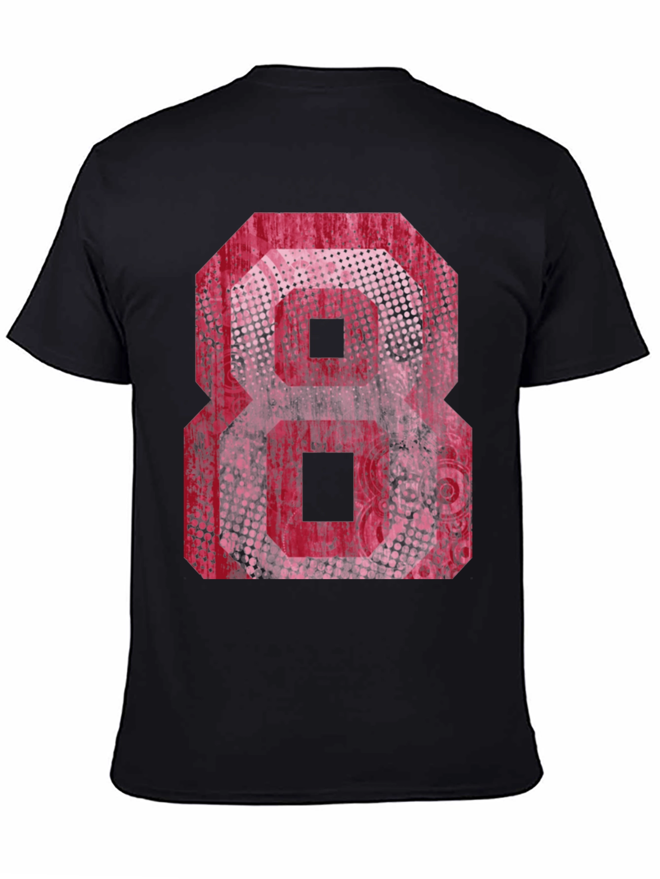 Graphic Tee - Red Number 8 Design