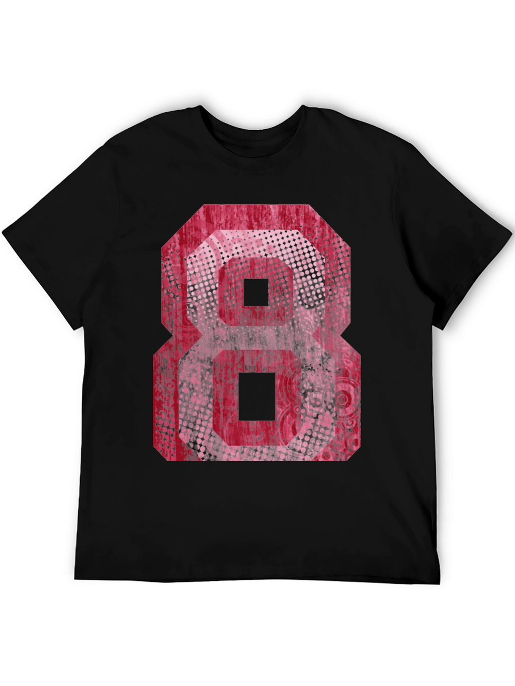 Graphic Tee - Red Number 8 Design