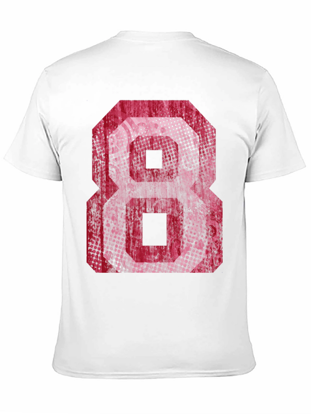 Graphic Tee - Red Number 8 Design