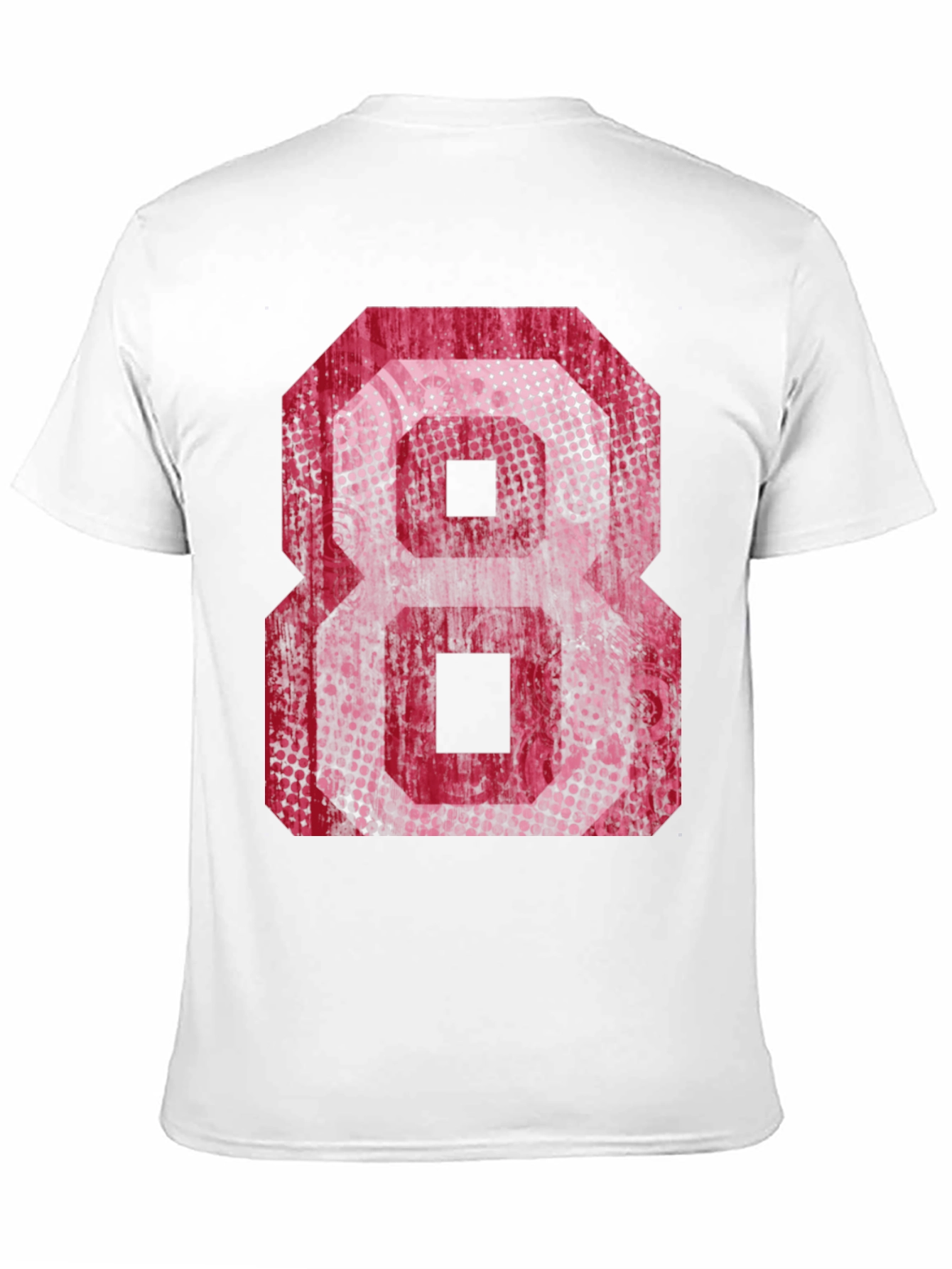 Graphic Tee - Red Number 8 Design