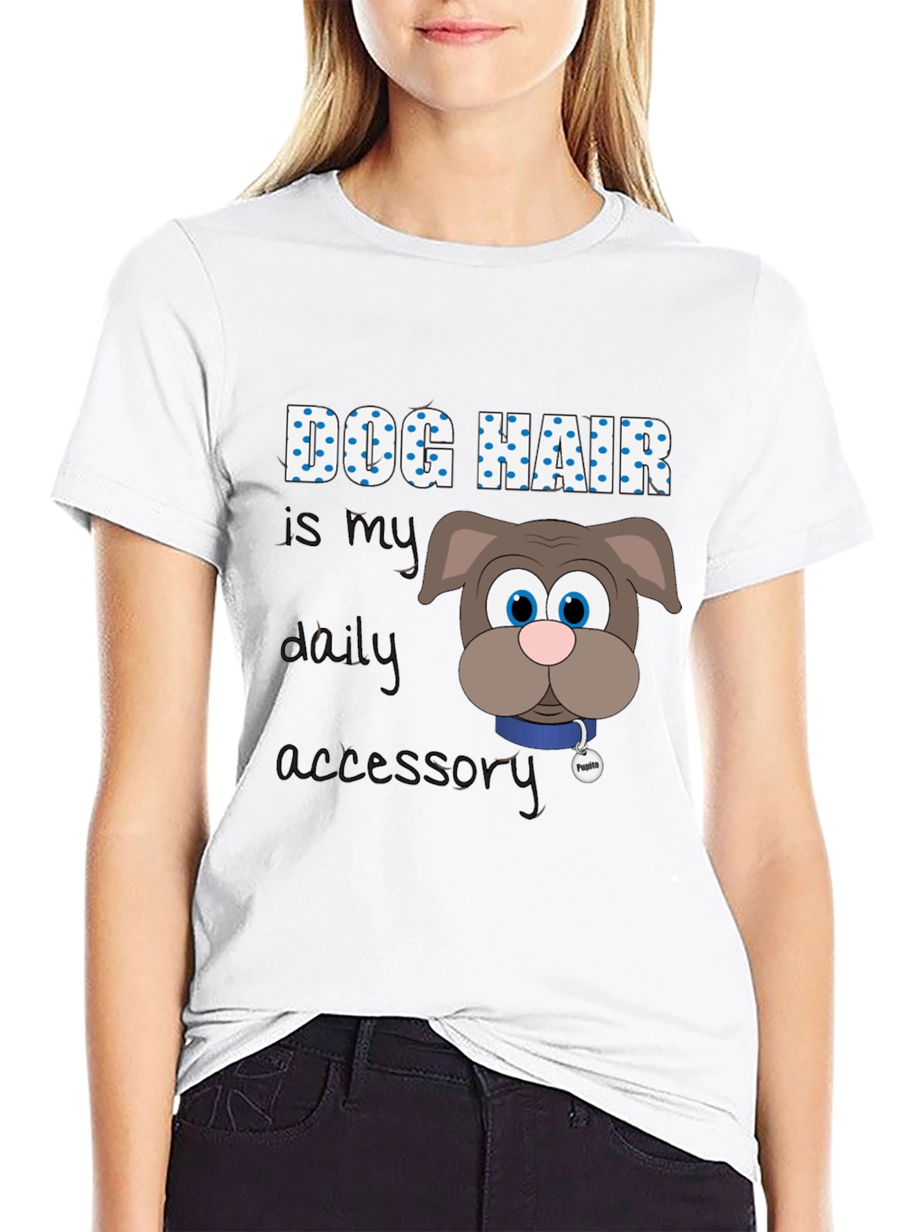 Dog Hair Daily Accessory Graphic Tee