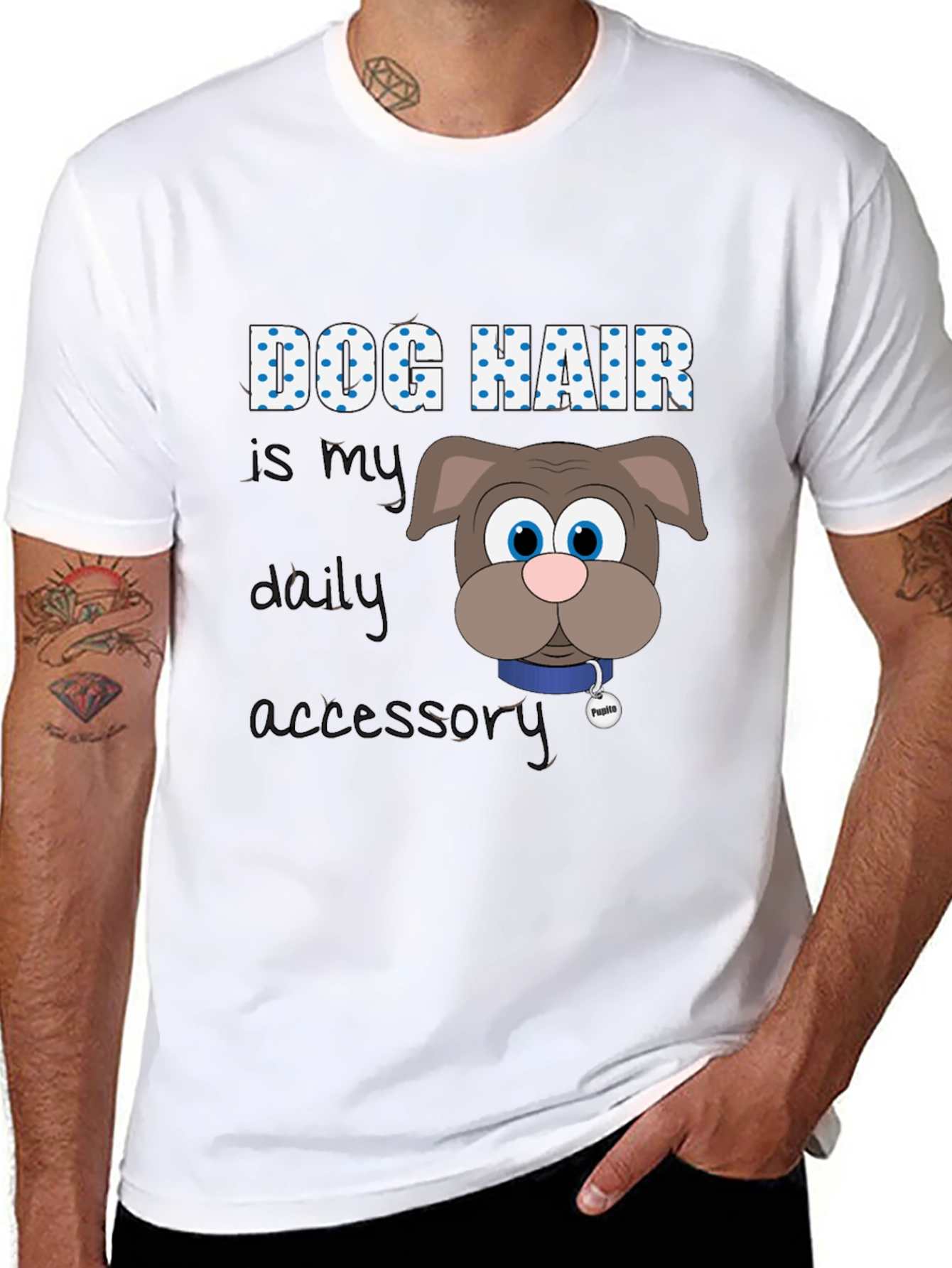 Dog Hair Daily Accessory Graphic Tee