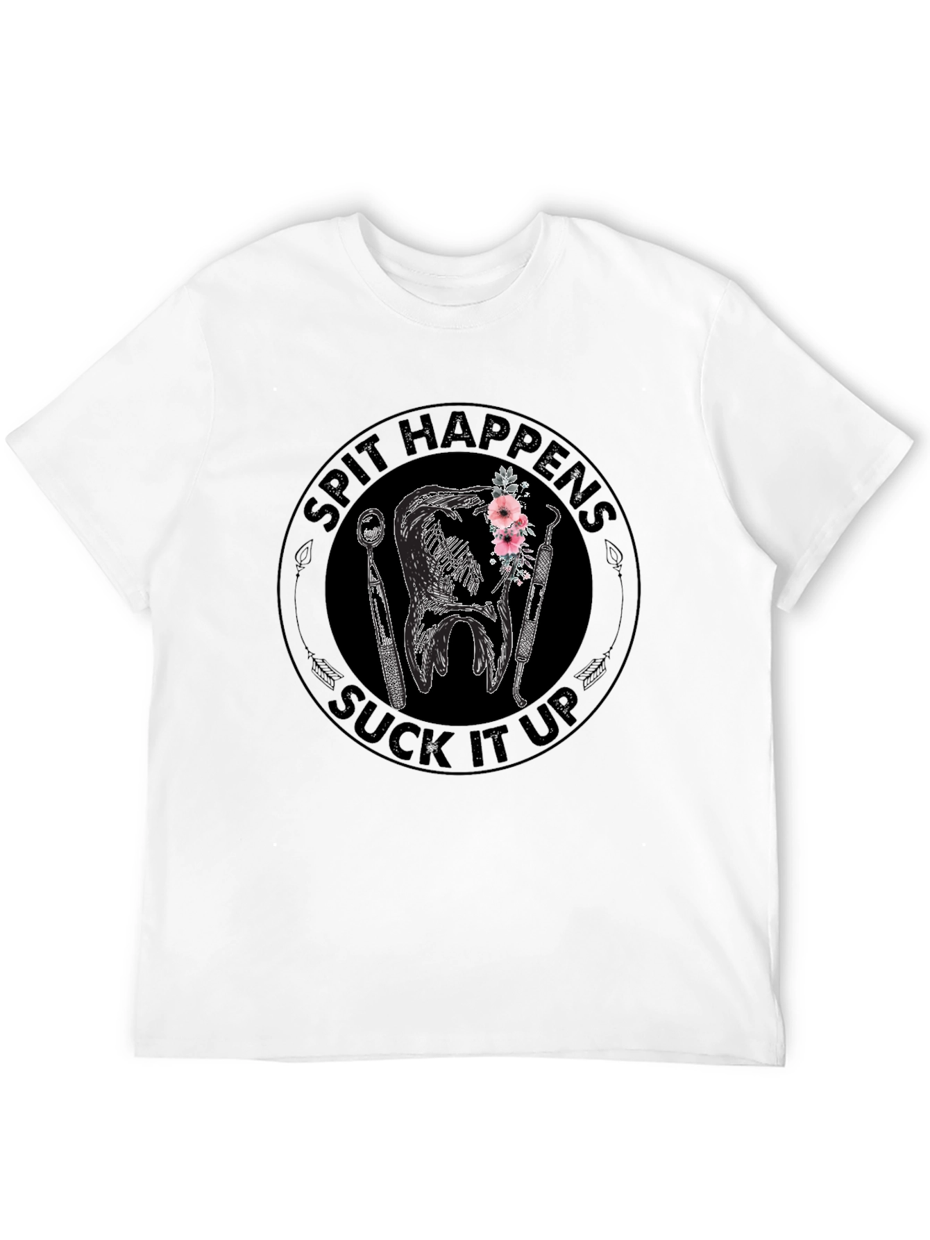 Spit Happens Suck It Up Graphic Tee
