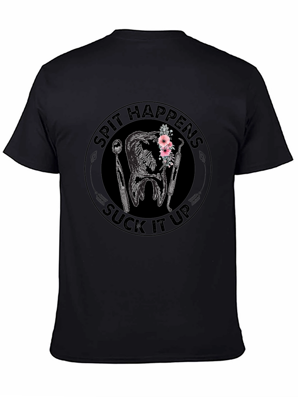 Spit Happens Suck It Up Graphic Tee