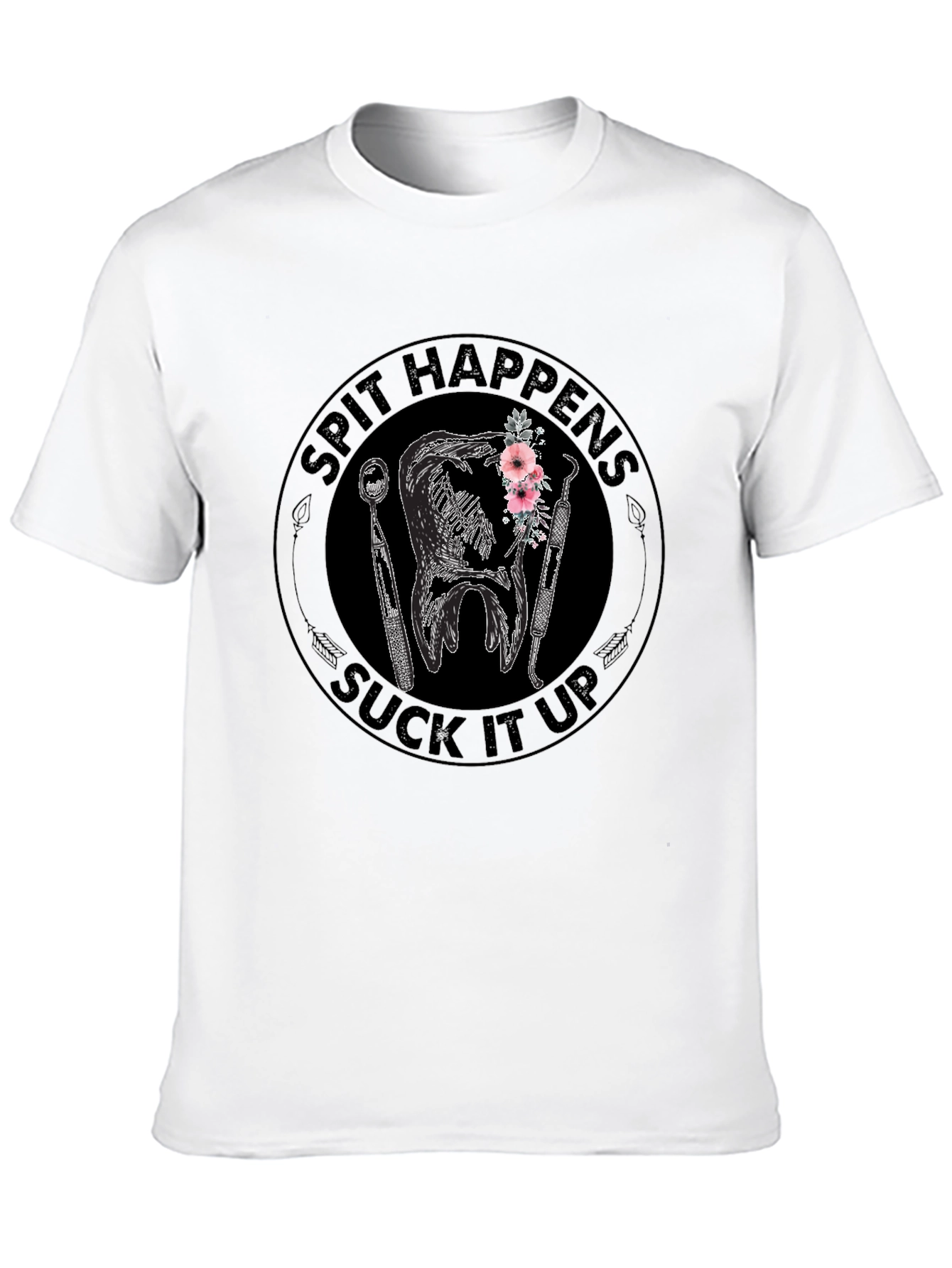 Spit Happens Suck It Up Graphic Tee