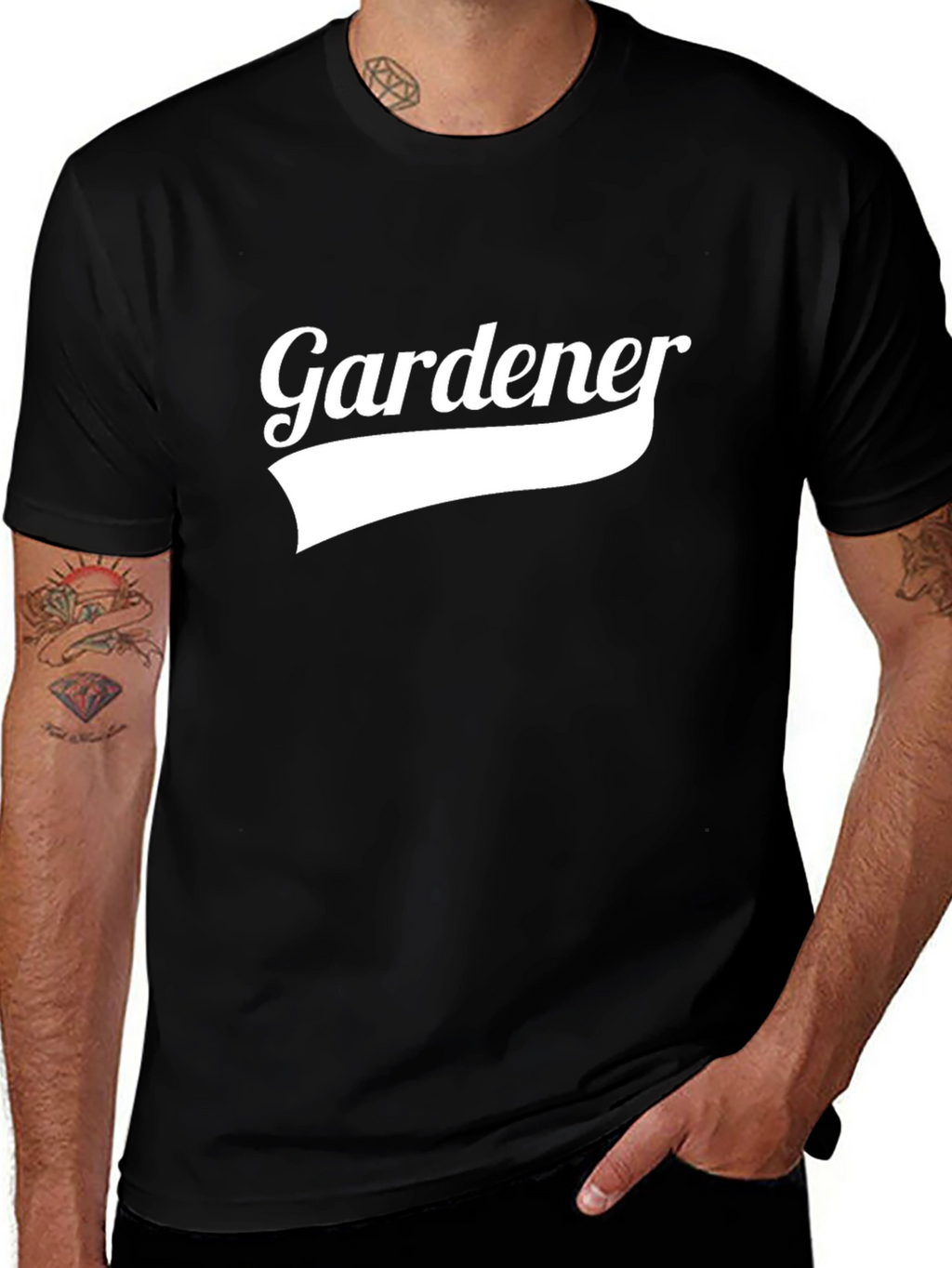Gardener Graphic Tee - Black Casual Shirt
