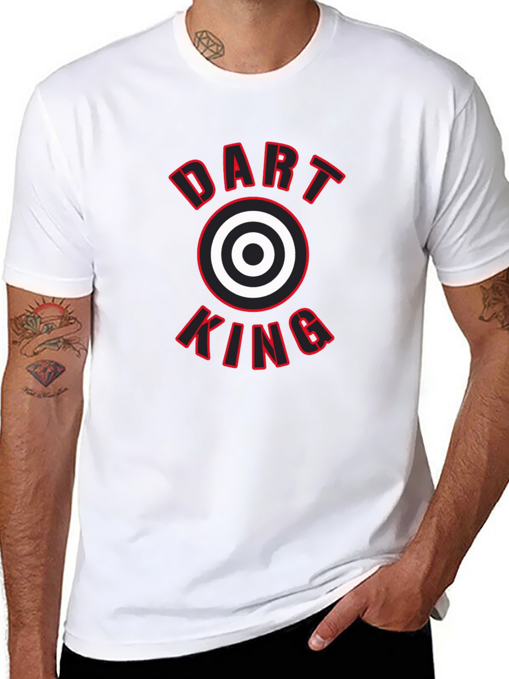 Dart King T-Shirt - Black Graphic Tee