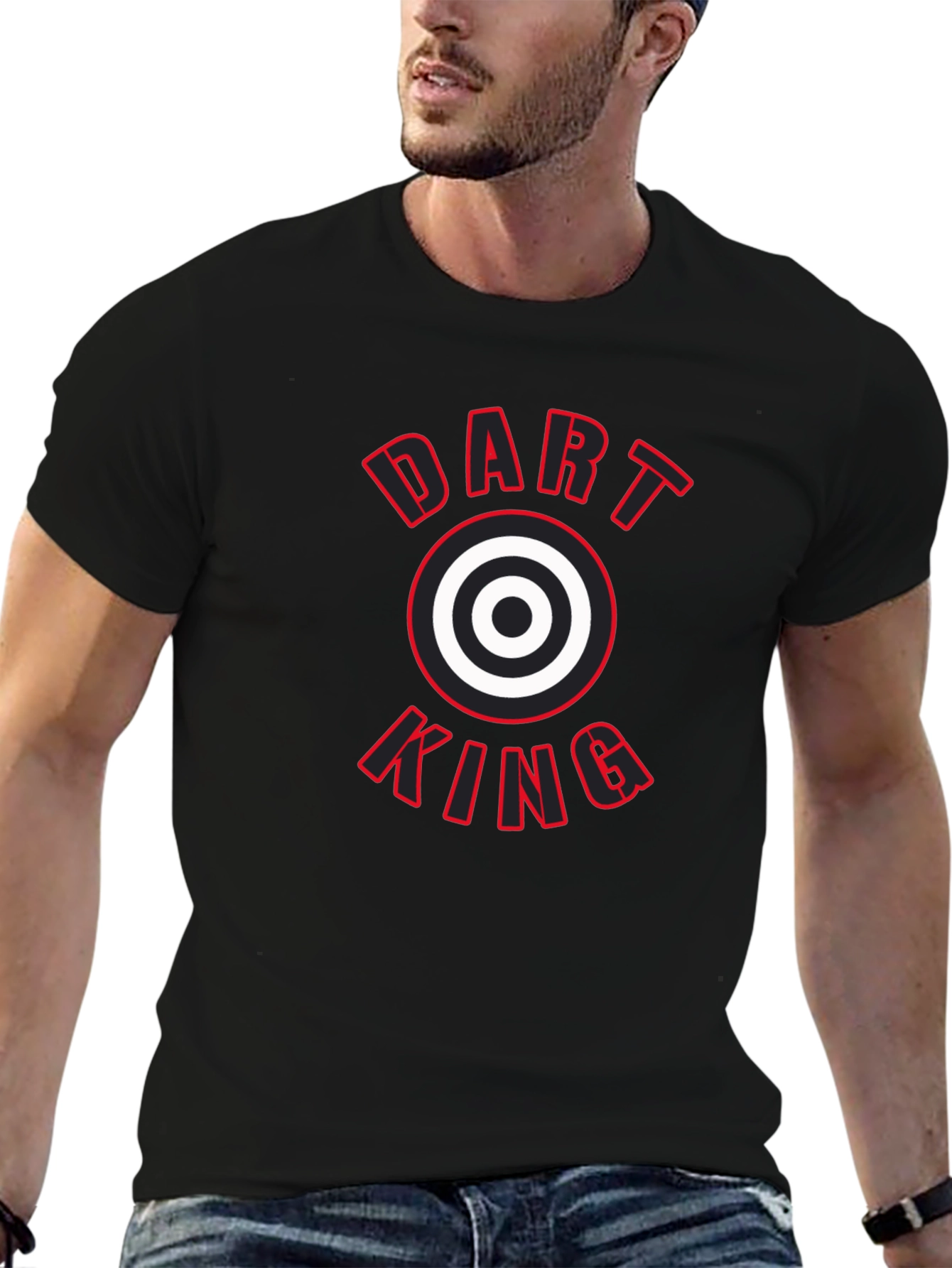 Dart King T-Shirt - Black Graphic Tee