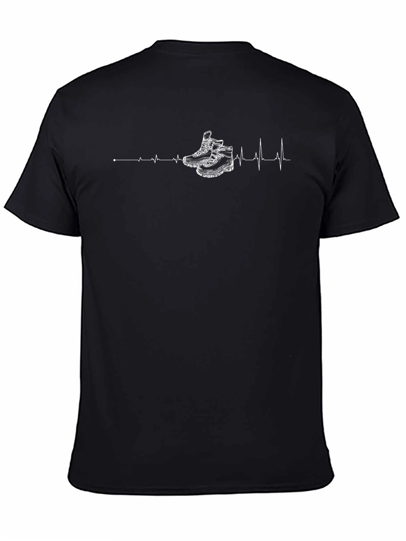 Hiking Boots Heartbeat T-Shirt - Adventure Ready