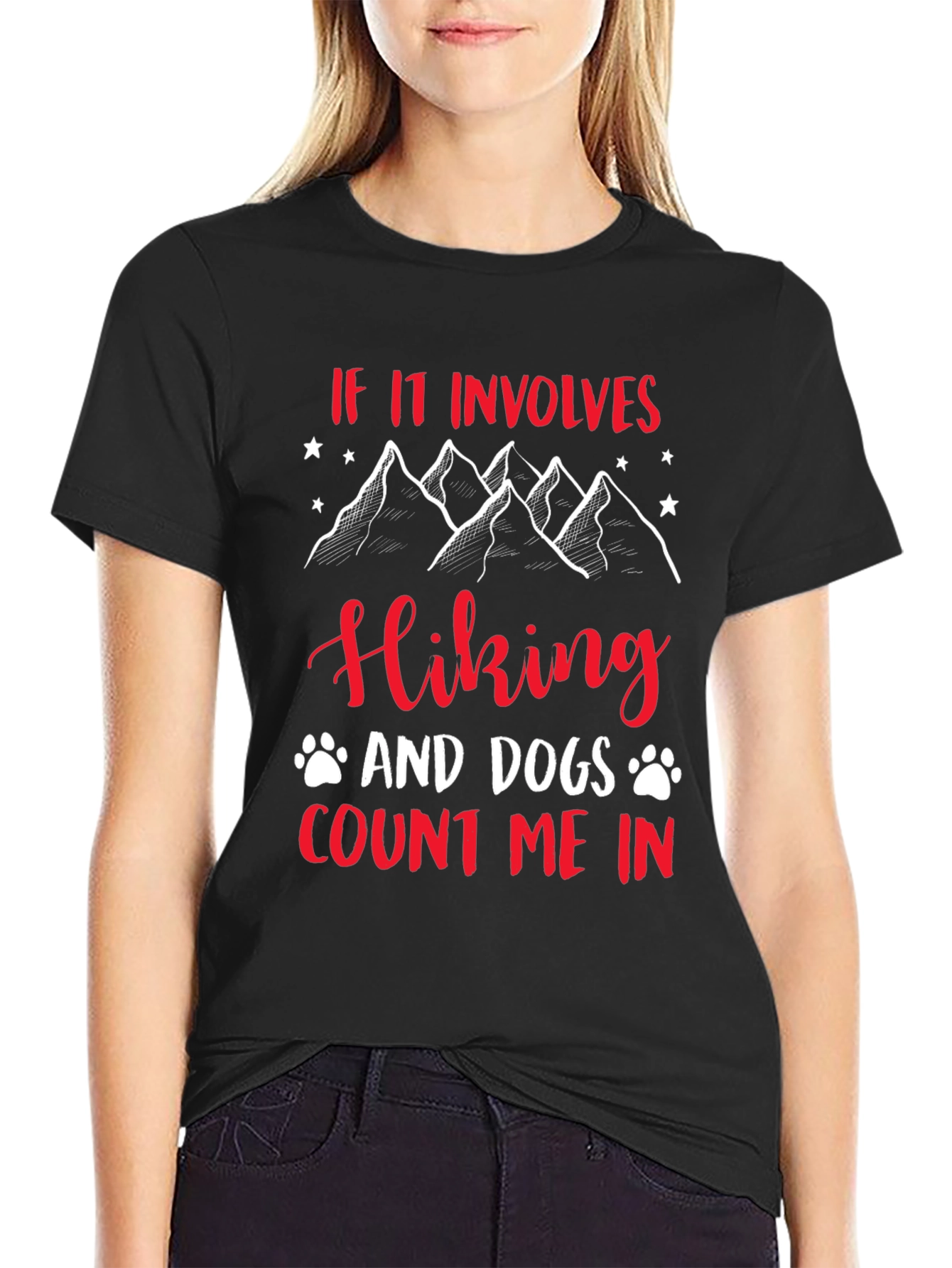 Hiking & Dogs Graphic Tee - Adventure Ready Comfort