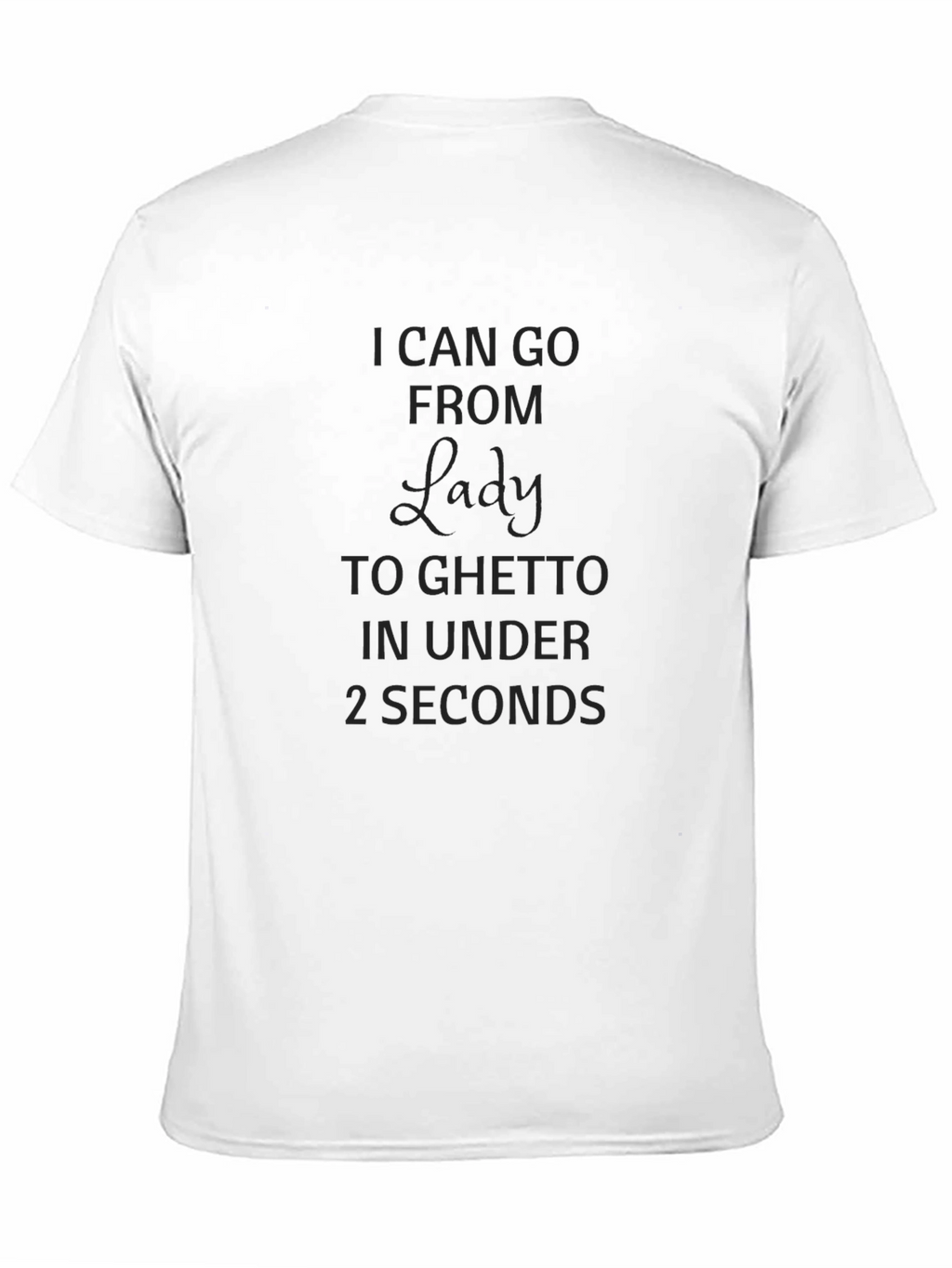 Lady to Ghetto Black Graphic Tee