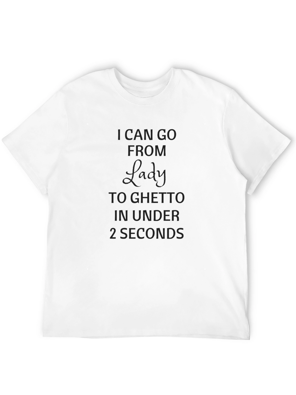 Lady to Ghetto Black Graphic Tee