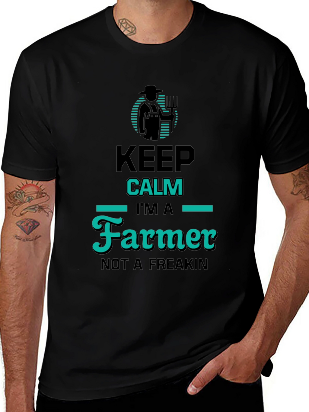 Keep Calm Im a Farmer T-Shirt Funny Farming Tee