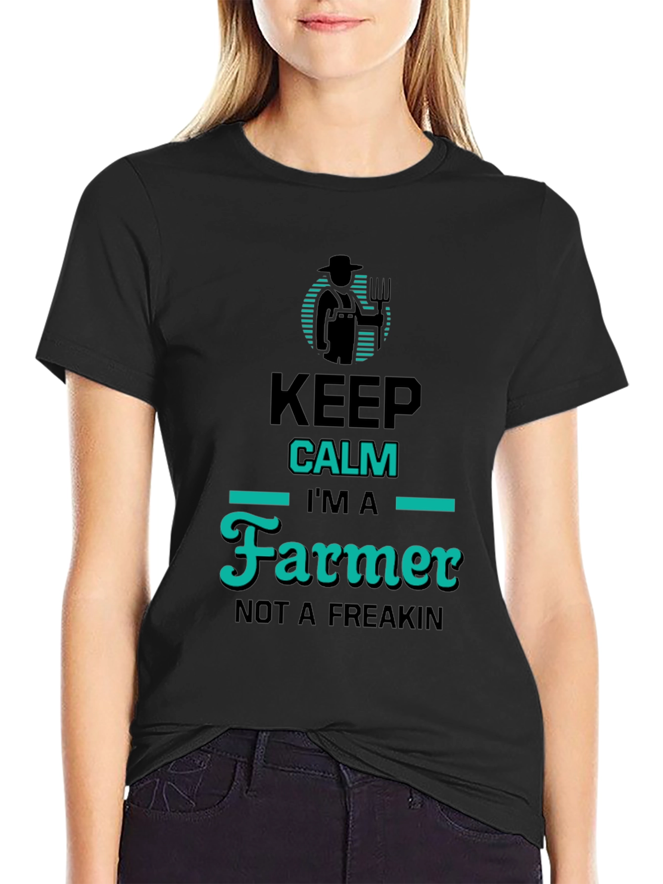 Keep Calm Im a Farmer T-Shirt Funny Farming Tee