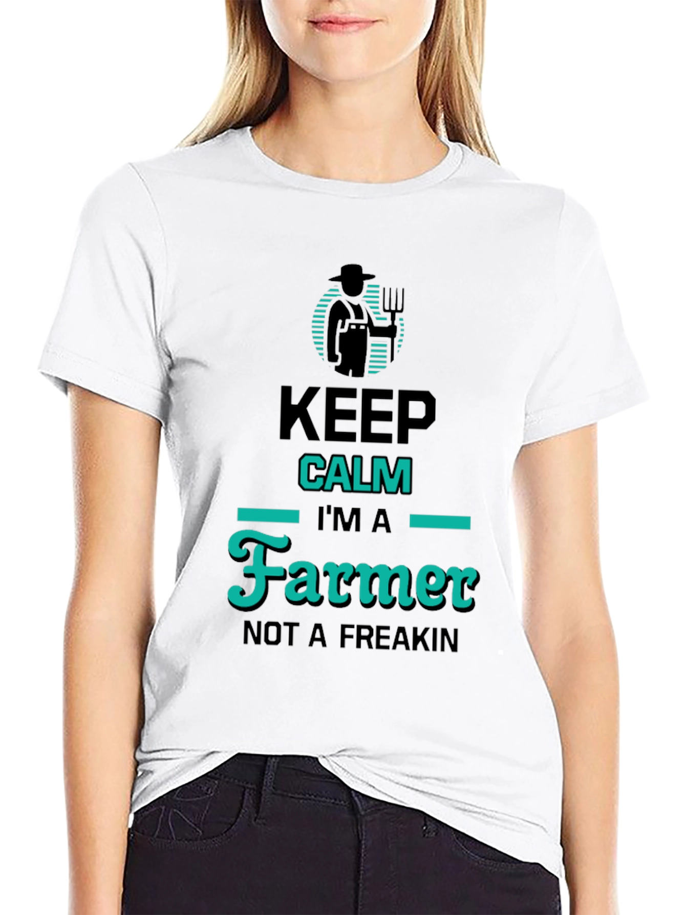 Keep Calm Im a Farmer T-Shirt Funny Farming Tee